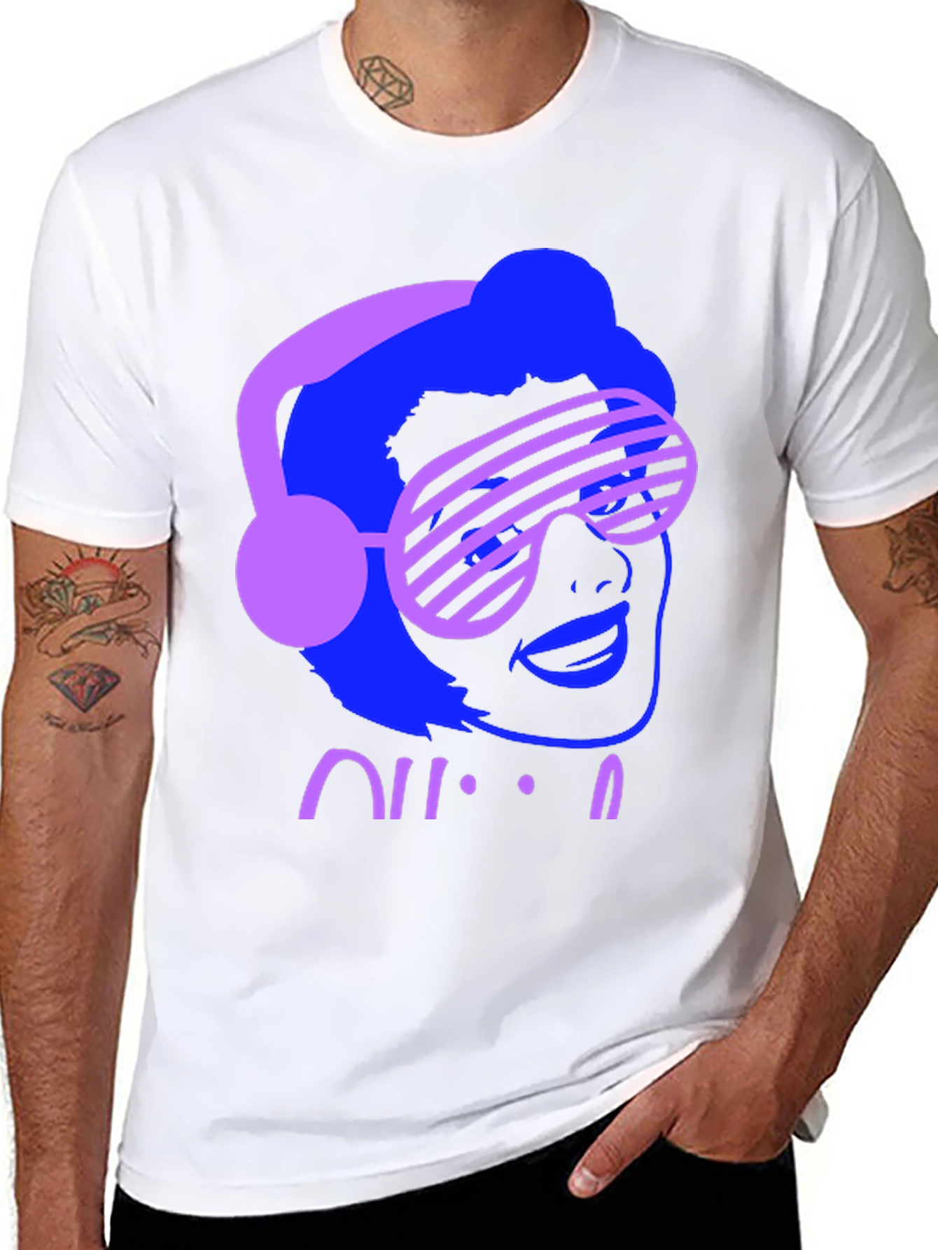 Retro 80s Neon Graphic T-Shirt