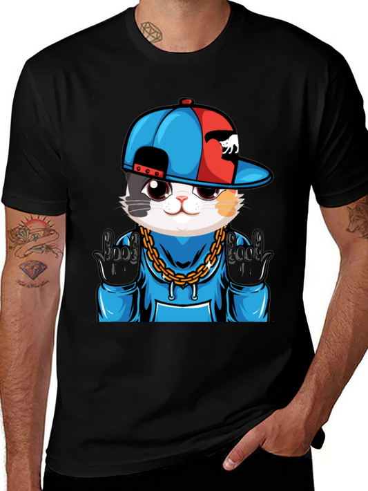 Cool Cat Graphic Tee - Urban Style