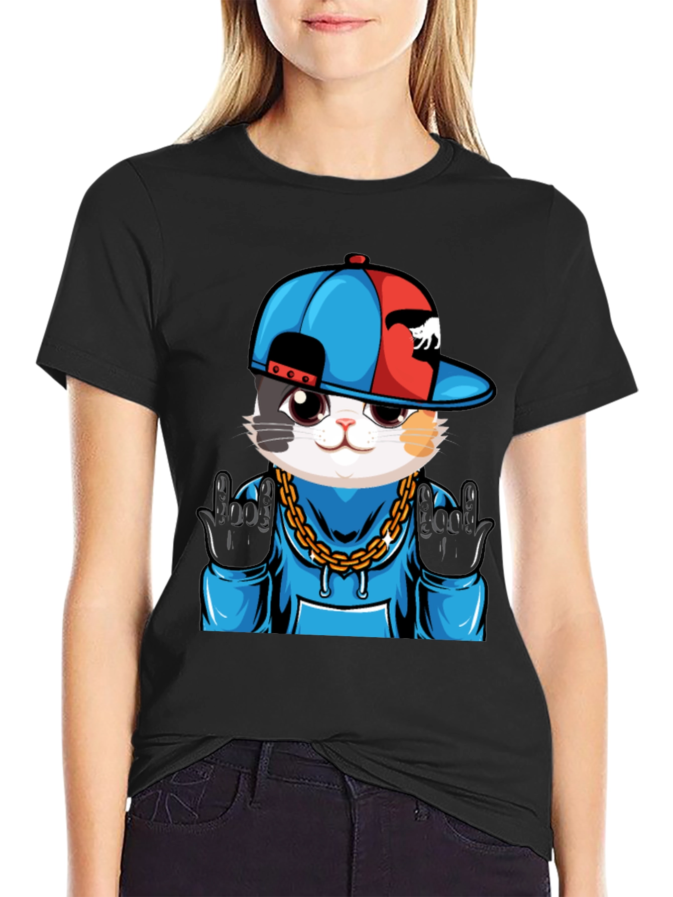 Cool Cat Graphic Tee - Urban Style