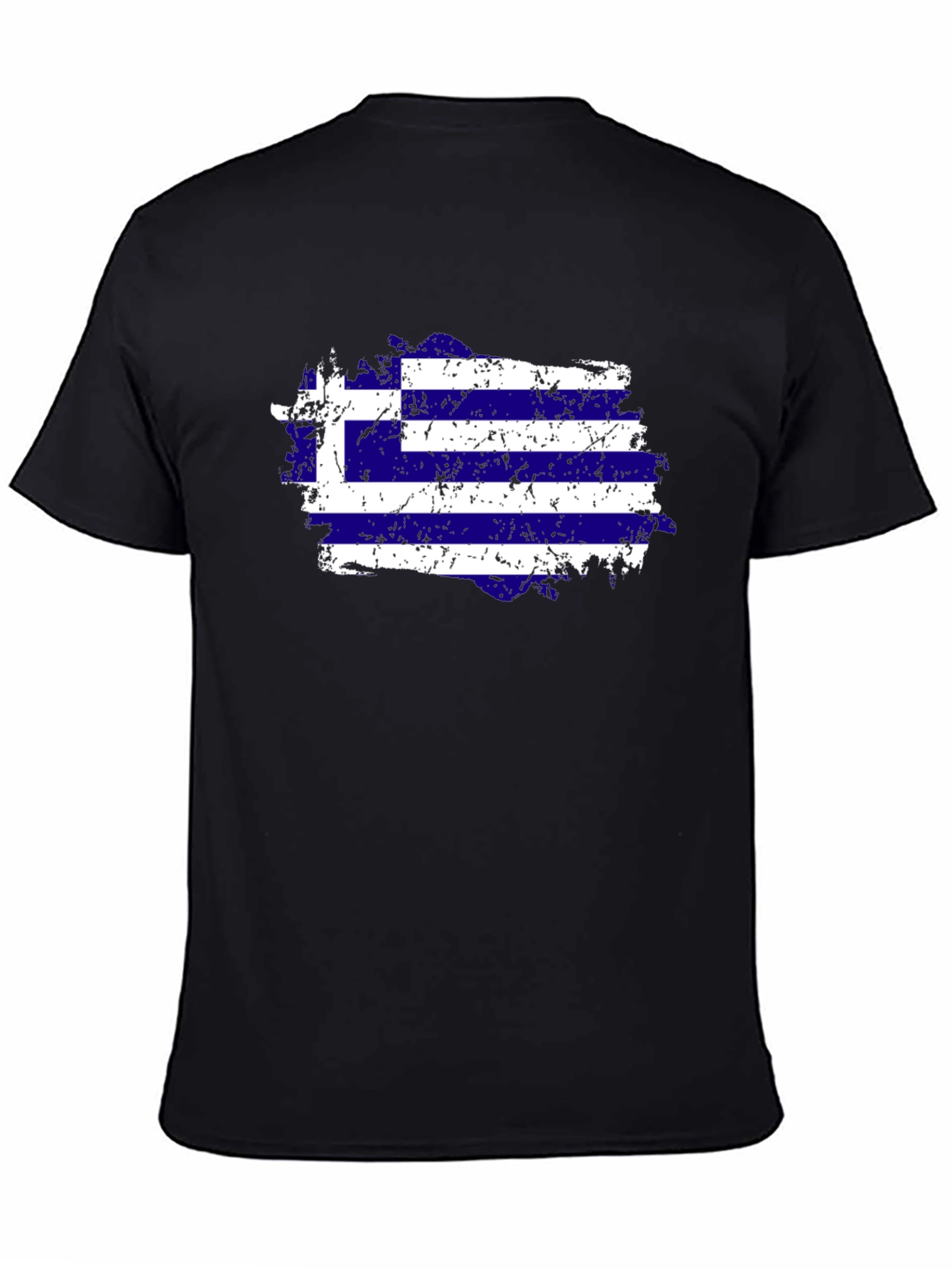 Greece Flag Distressed T-Shirt