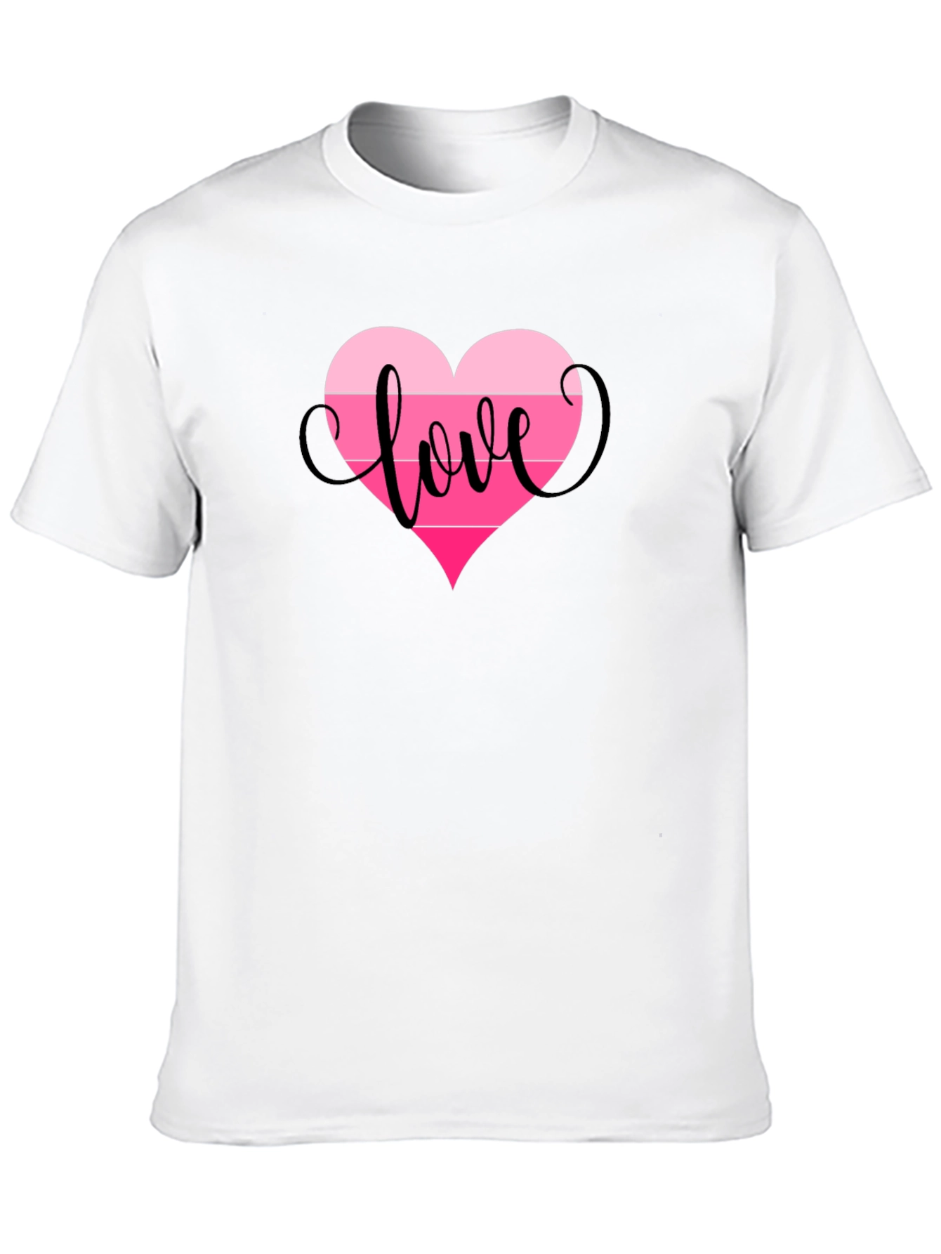 Love Heart Graphic Tee - Black