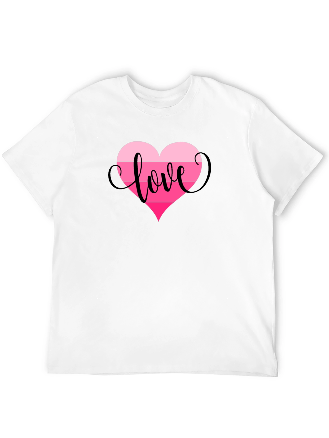 Love Heart Graphic Tee - Black