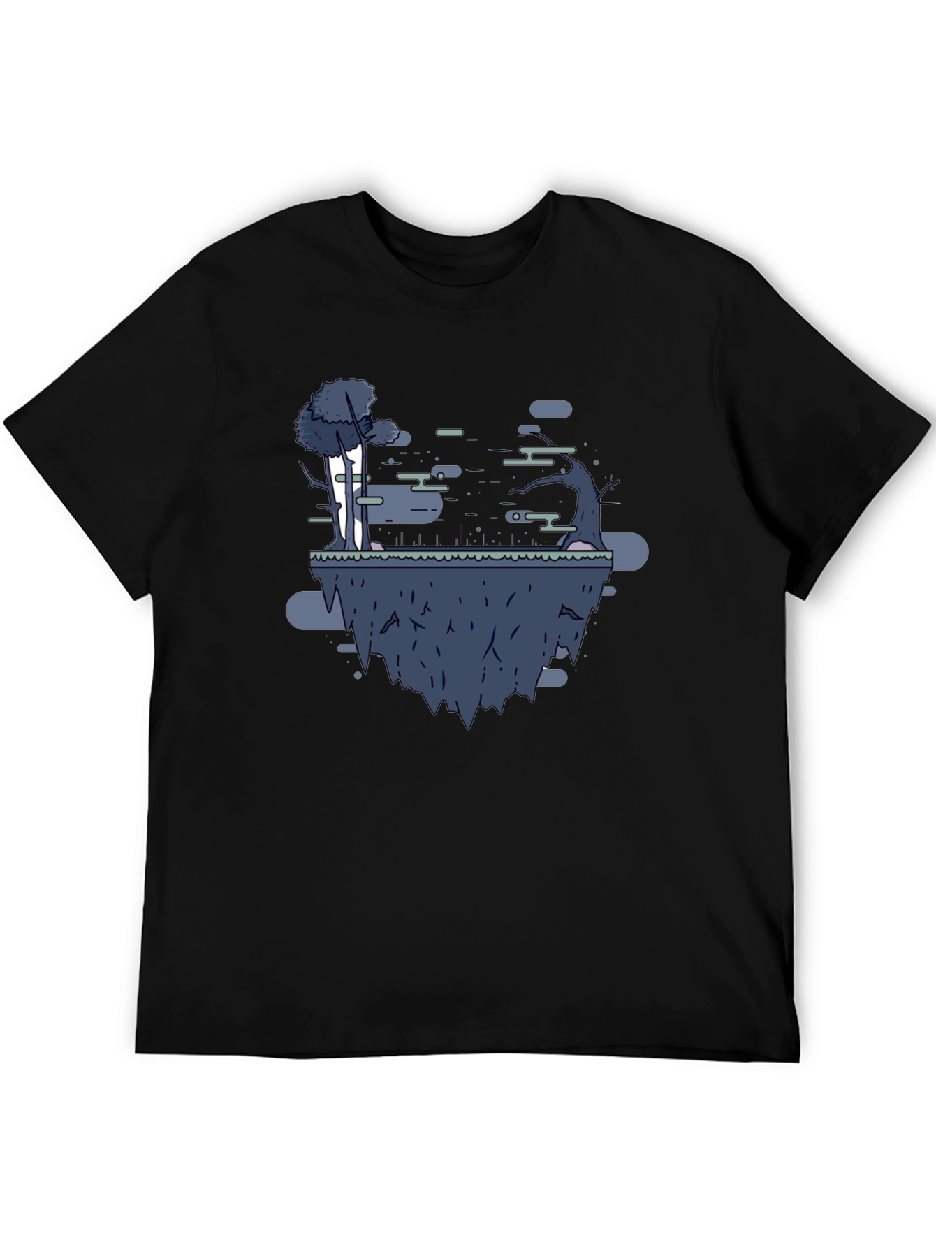 Cartoon Floating Island T-Shirt