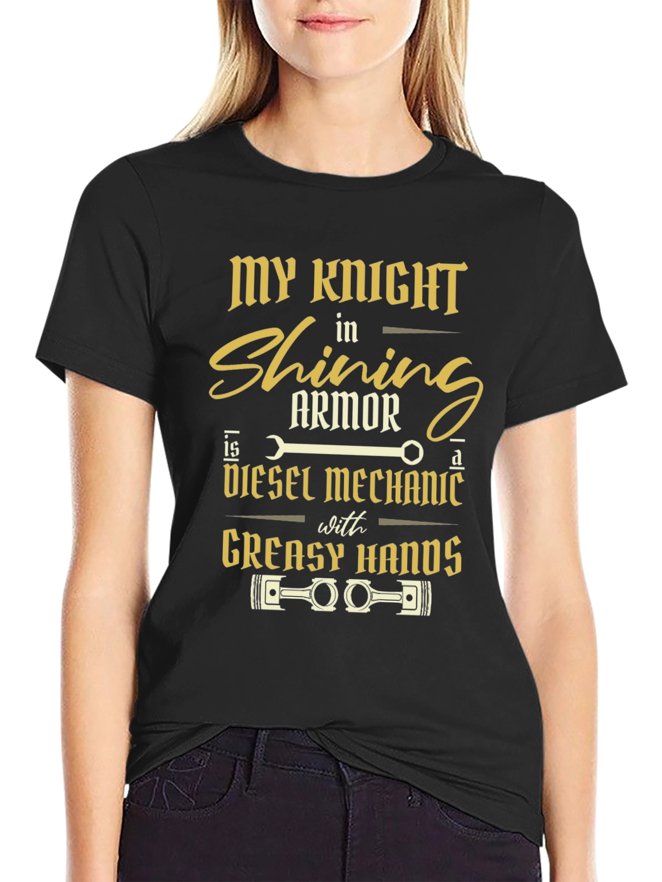 Diesel Mechanic Knight in Shining Armor T-Shirt