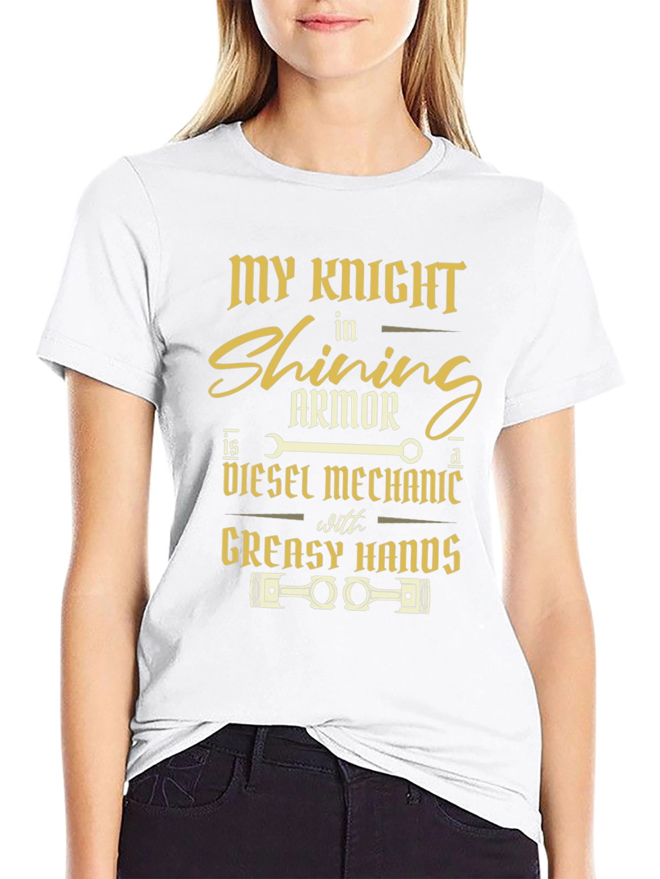 Diesel Mechanic Knight in Shining Armor T-Shirt