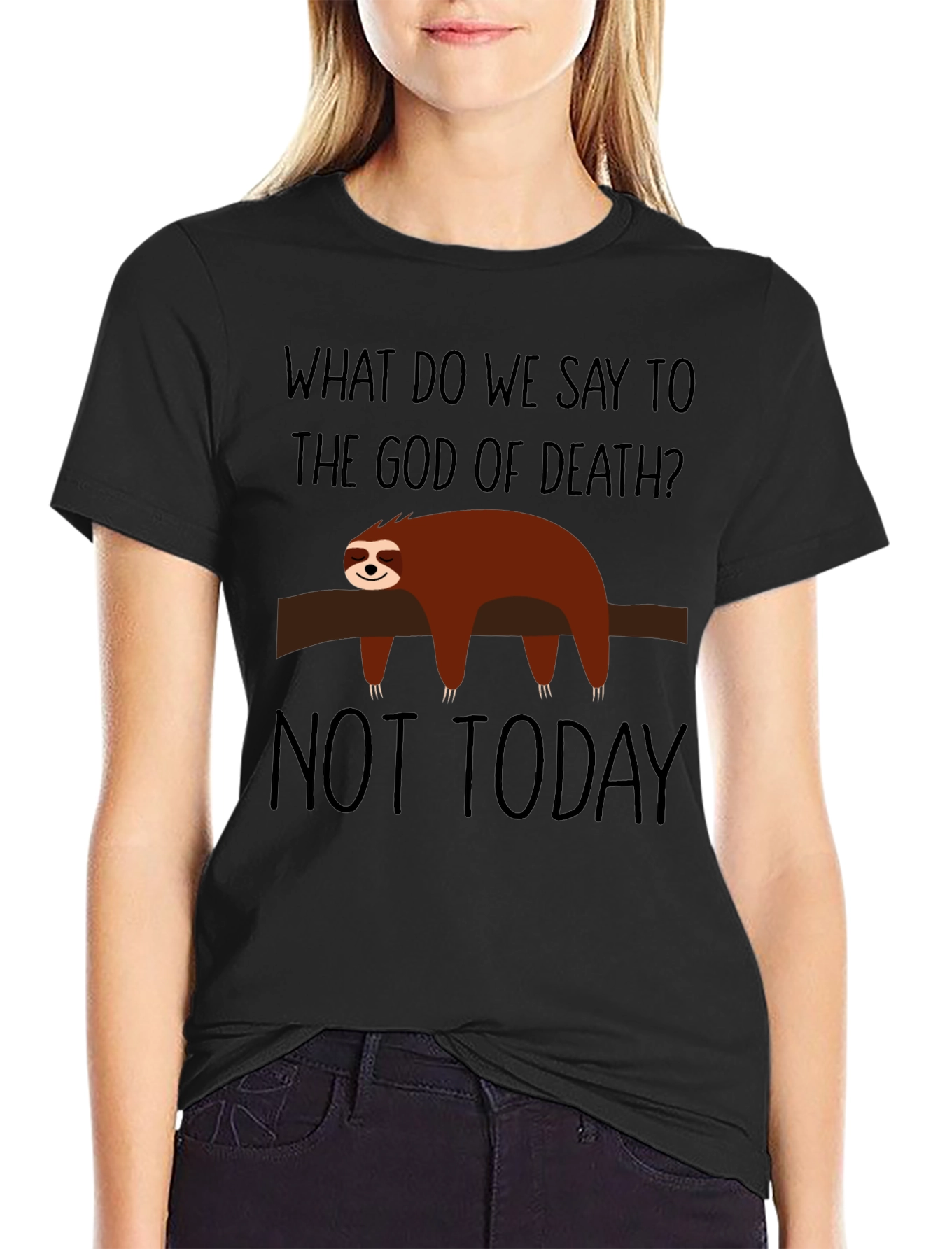 Sloth Not Today Graphic T-Shirt