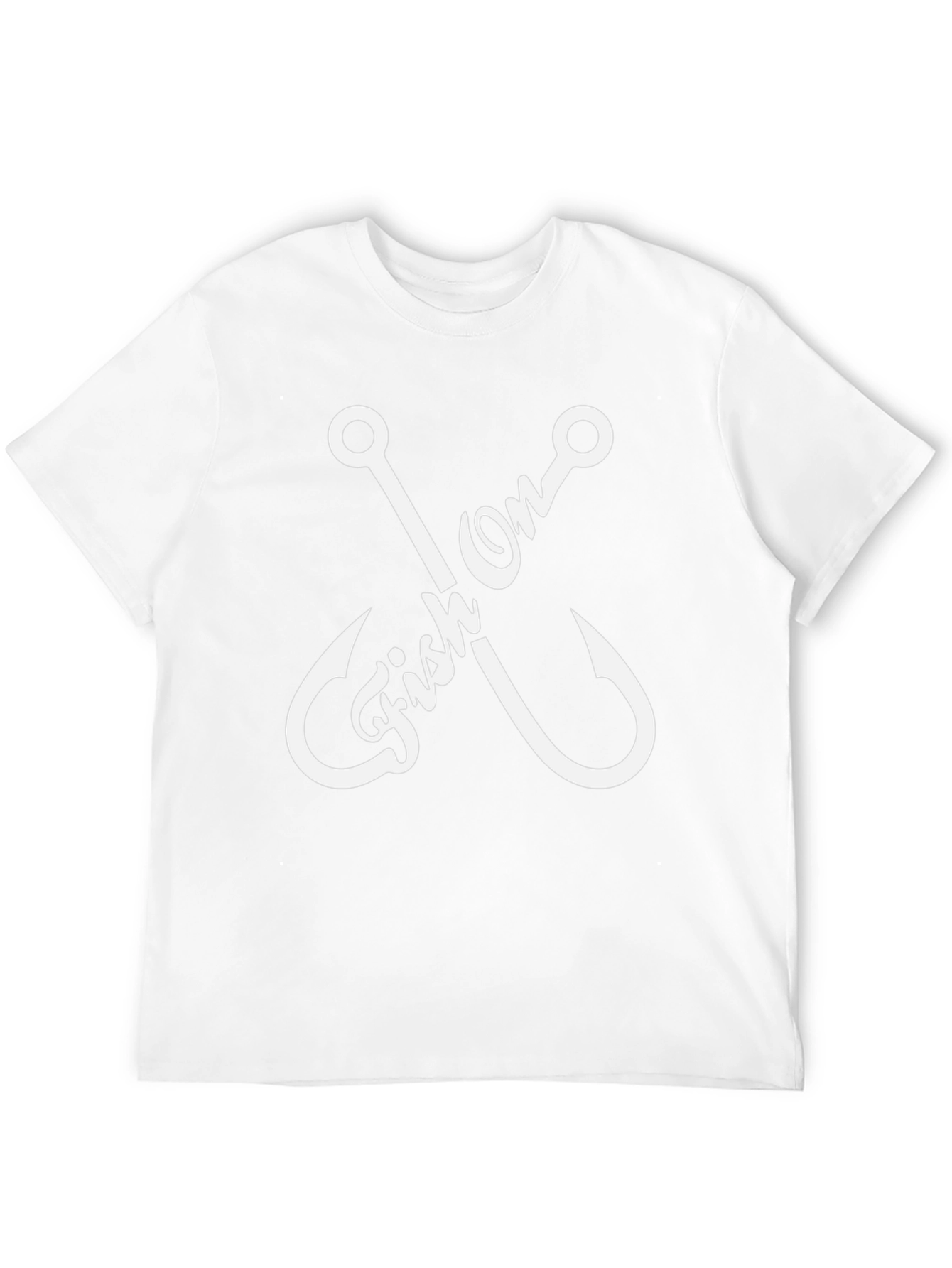 Fish On Graphic Tee - Fishing Hook Design
