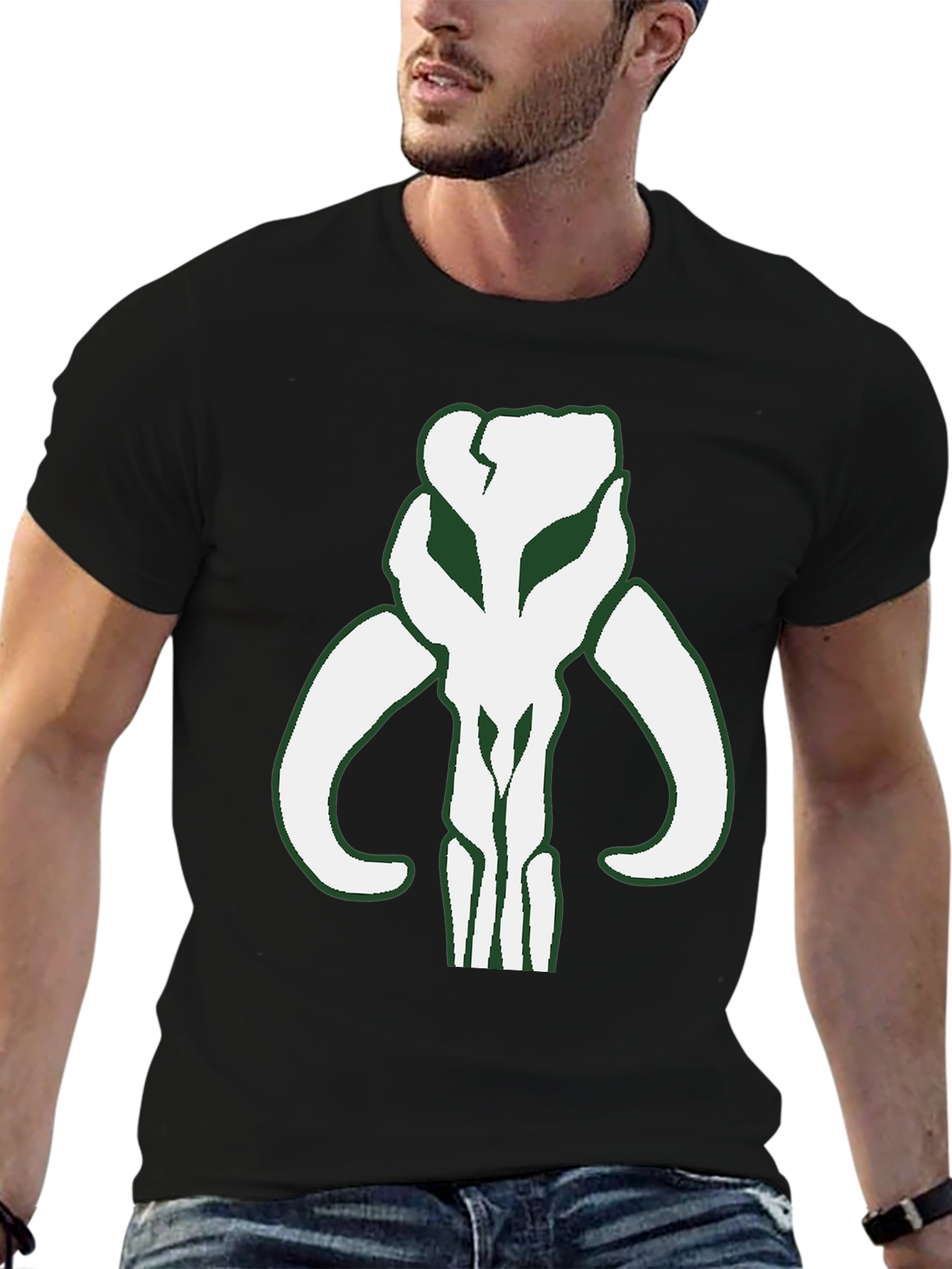 Mandalorian Skull Graphic T-Shirt