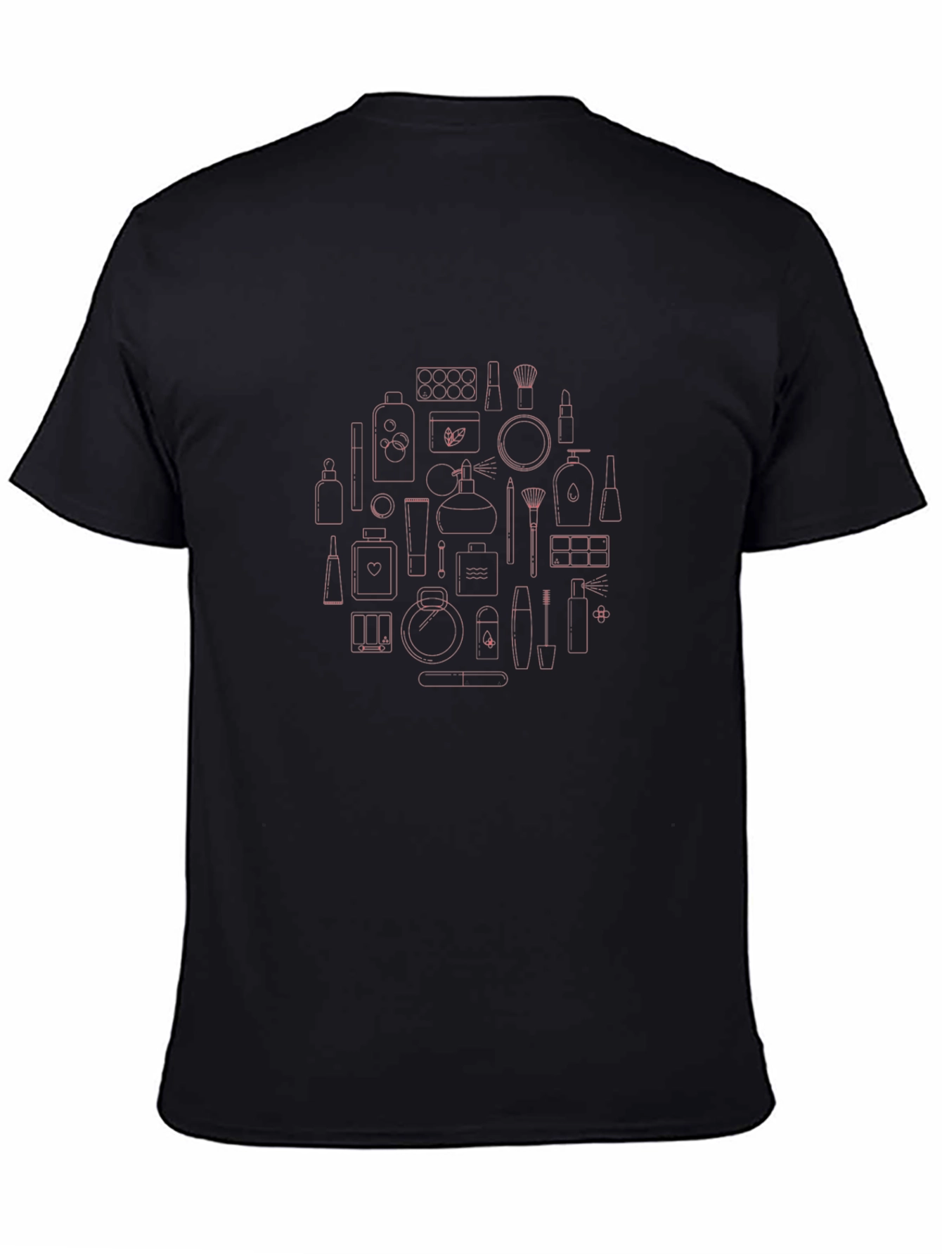 Cosmetic Circle Graphic Black T-Shirt