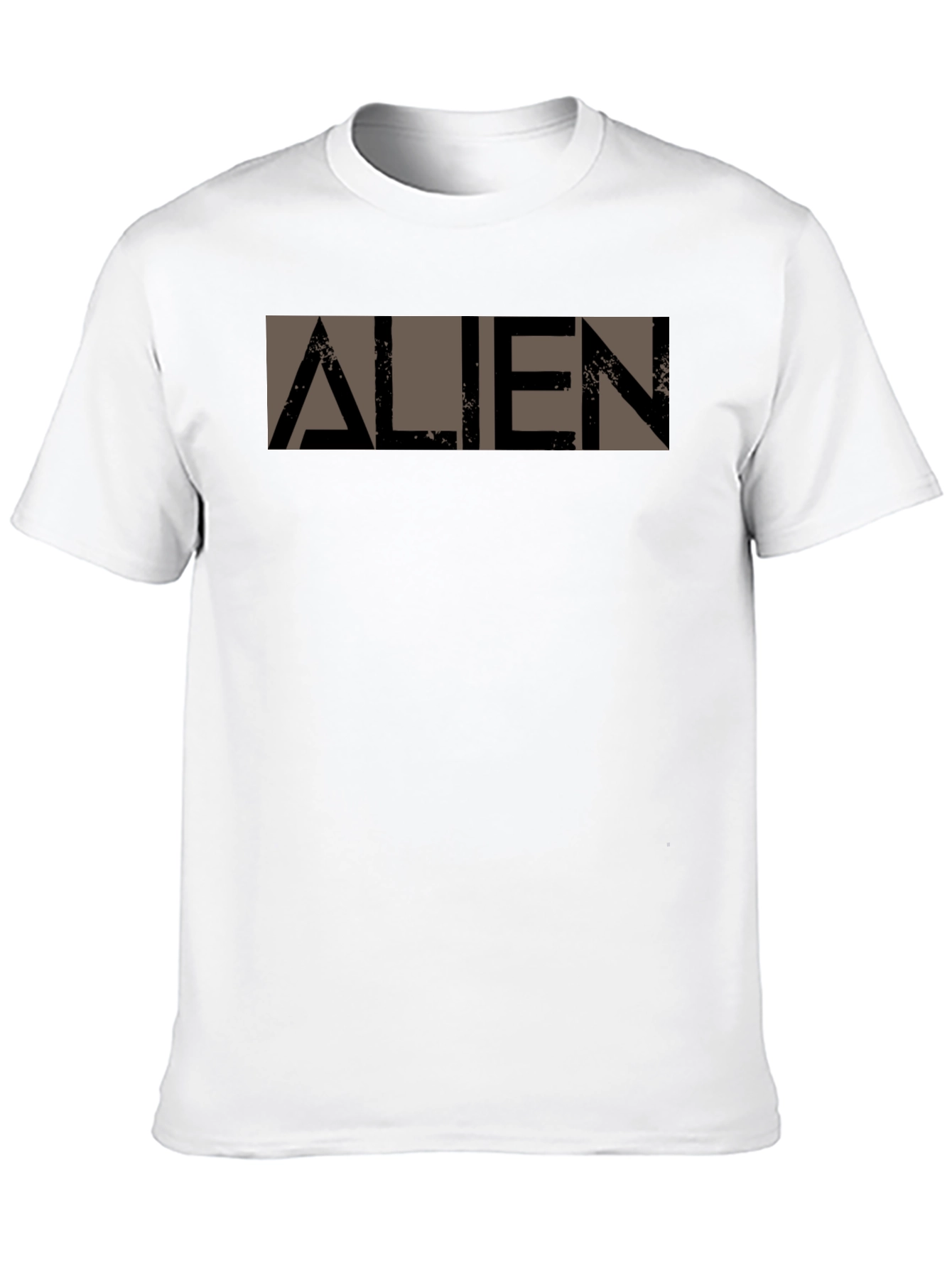 Alien Graphic Print Black T-Shirt