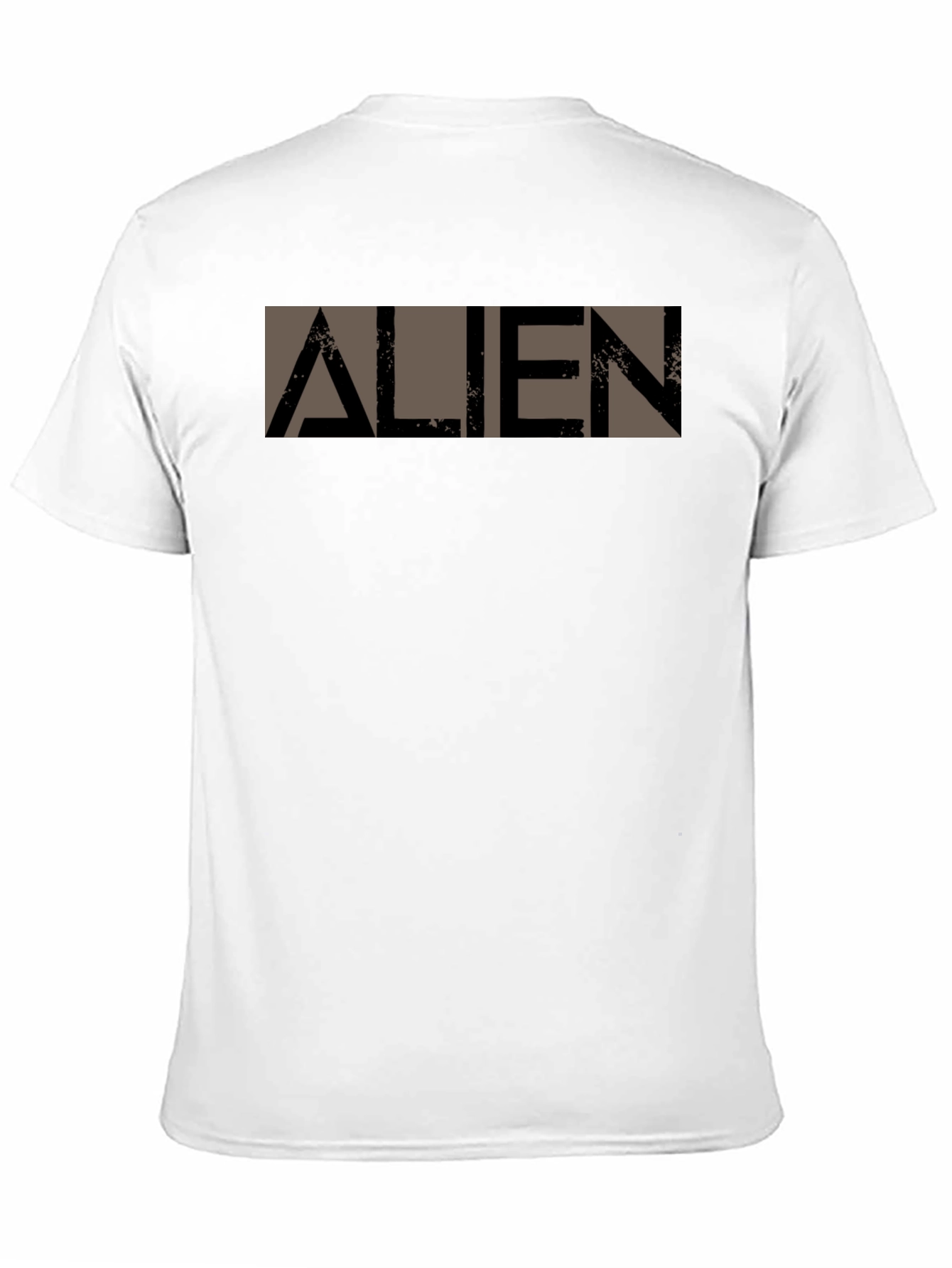 Alien Graphic Print Black T-Shirt