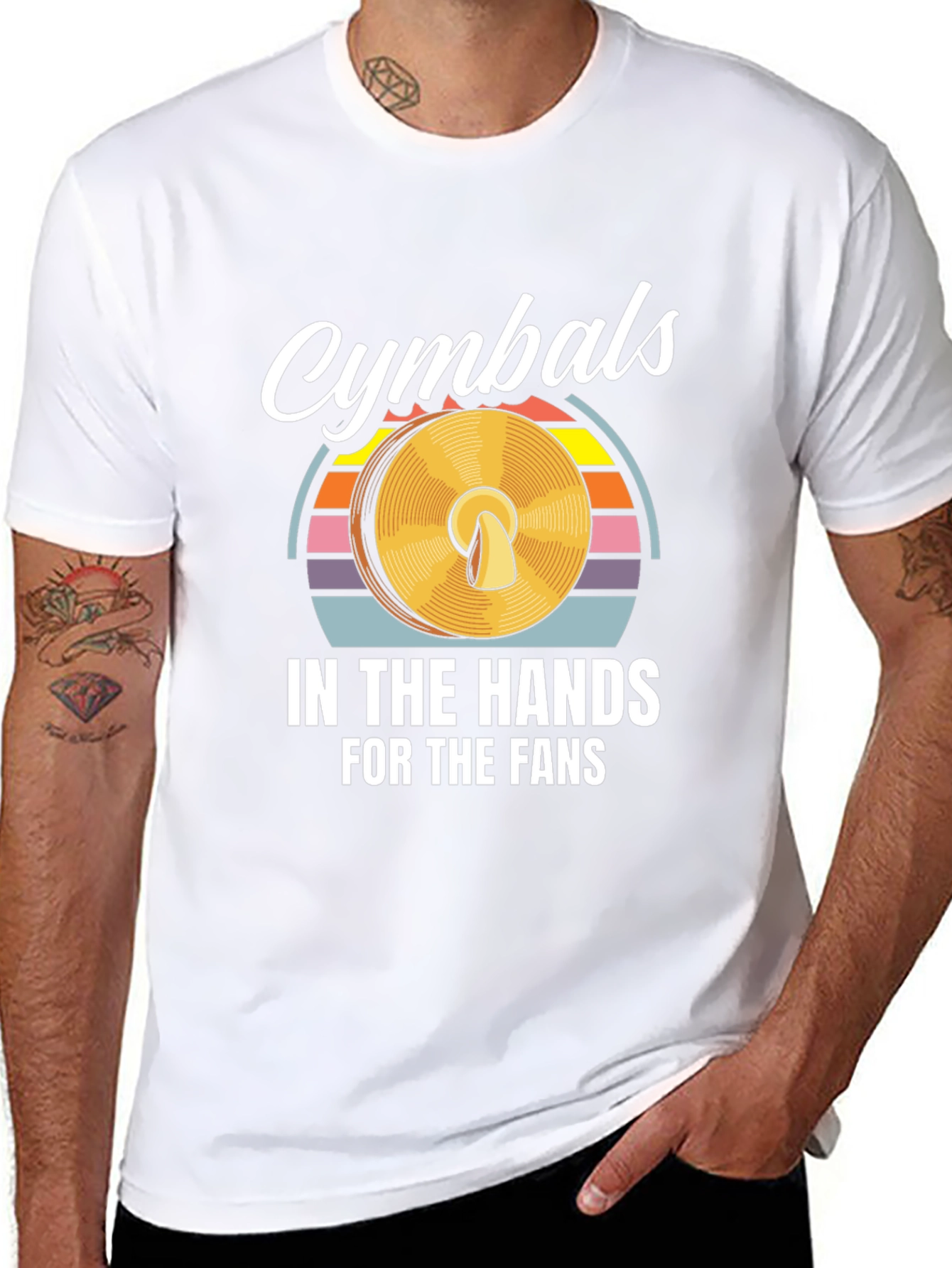 Cymbals Drummer Fan T-Shirt Music Player