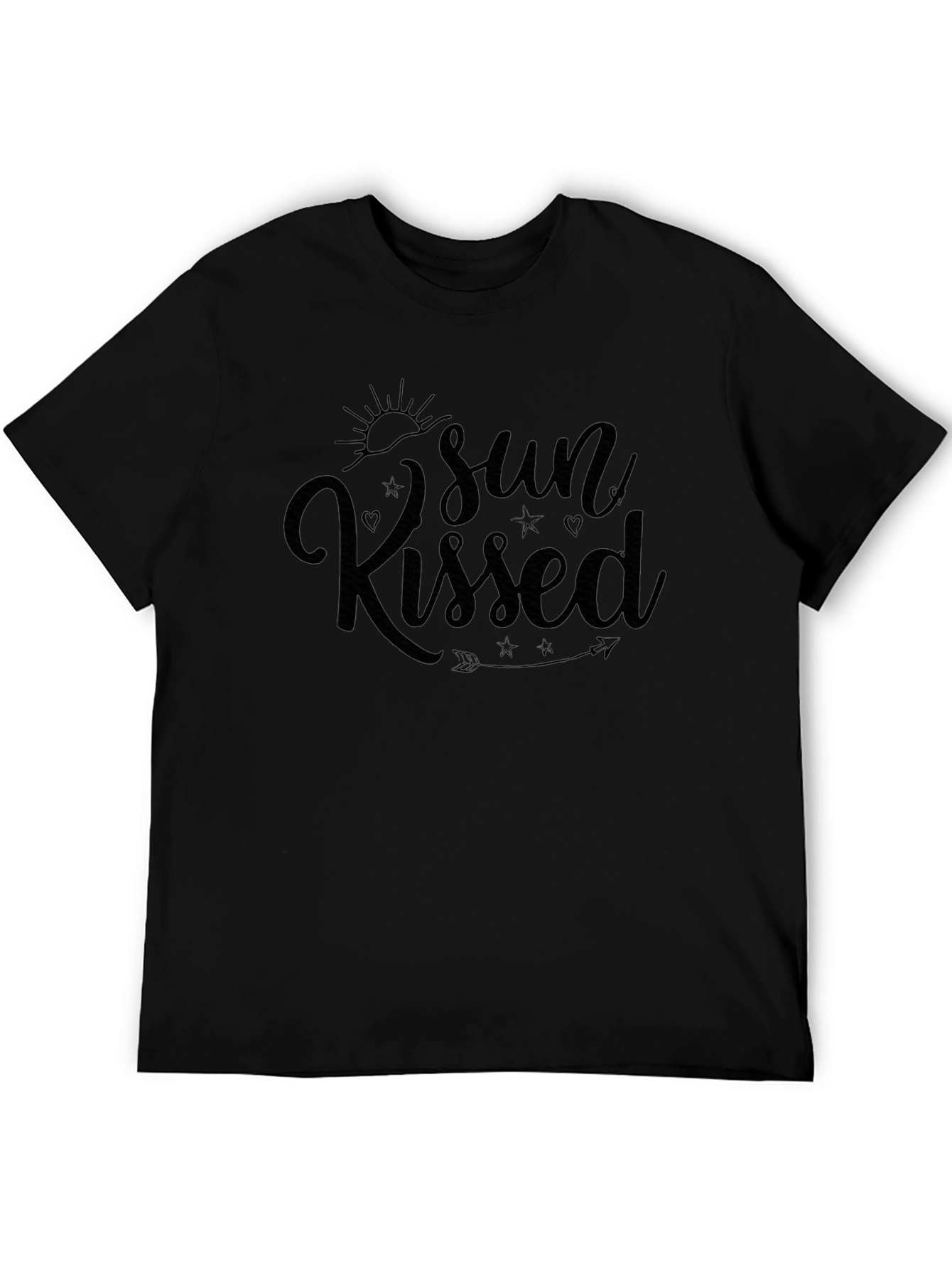 Sun Kissed Black T-Shirt Casual Summer Wear