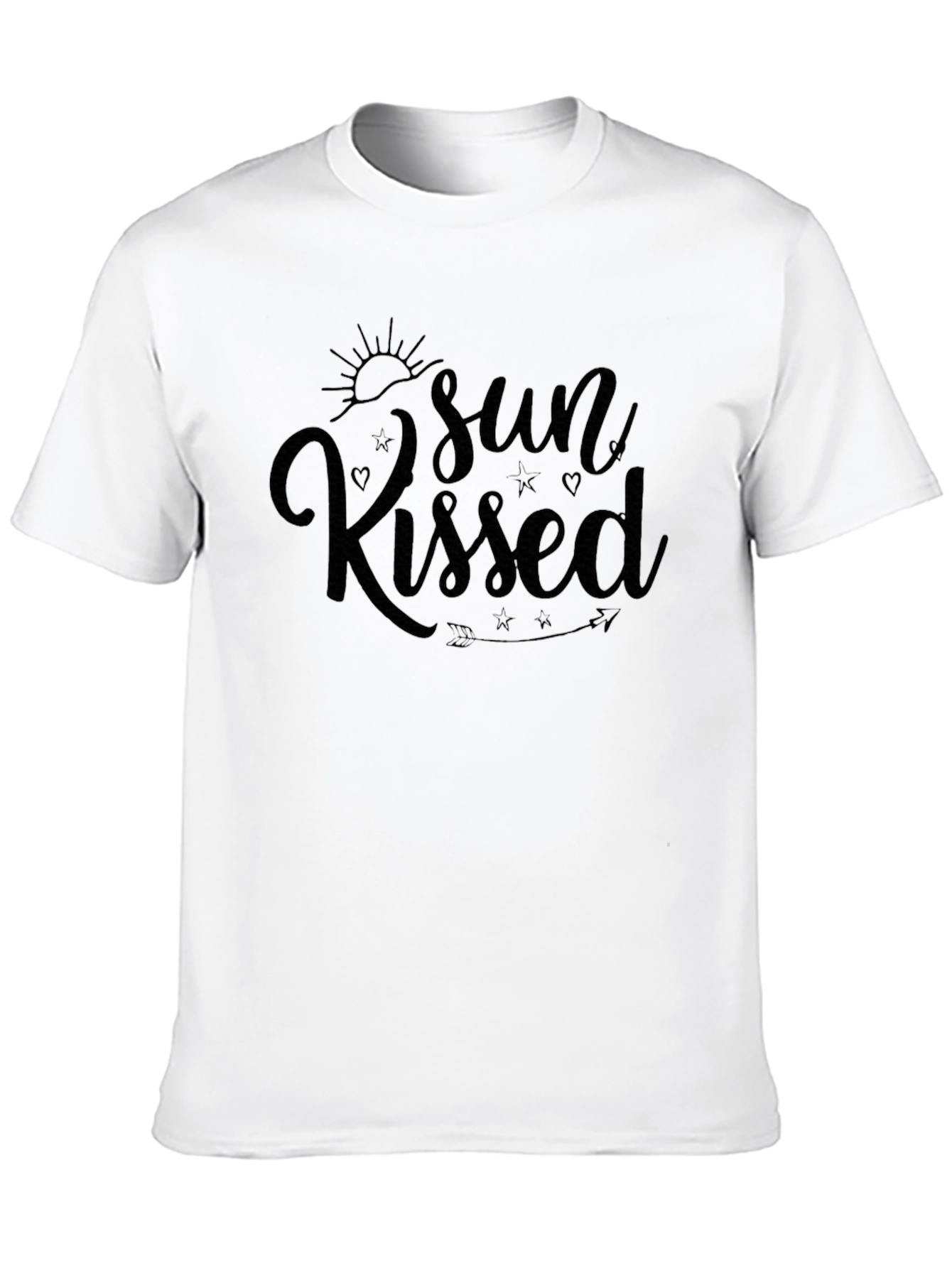 Sun Kissed Black T-Shirt Casual Summer Wear
