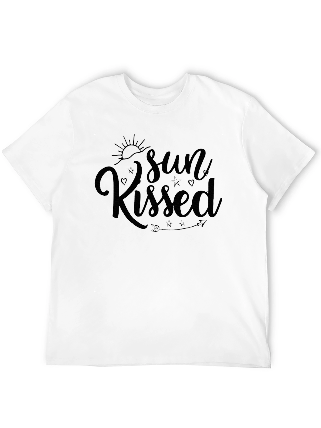 Sun Kissed Black T-Shirt Casual Summer Wear