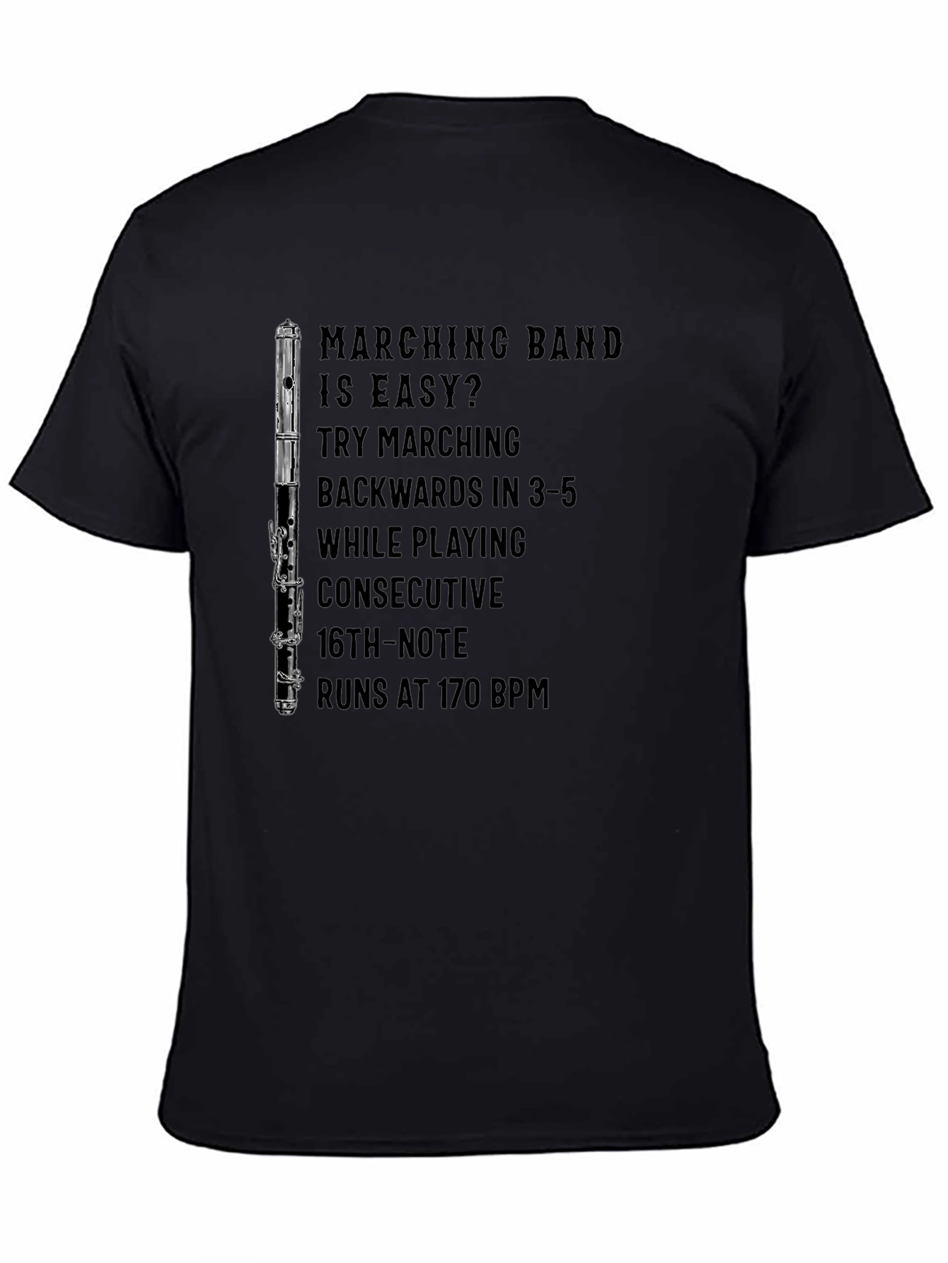 Marching Band Humor Tee - Flute Player Gift