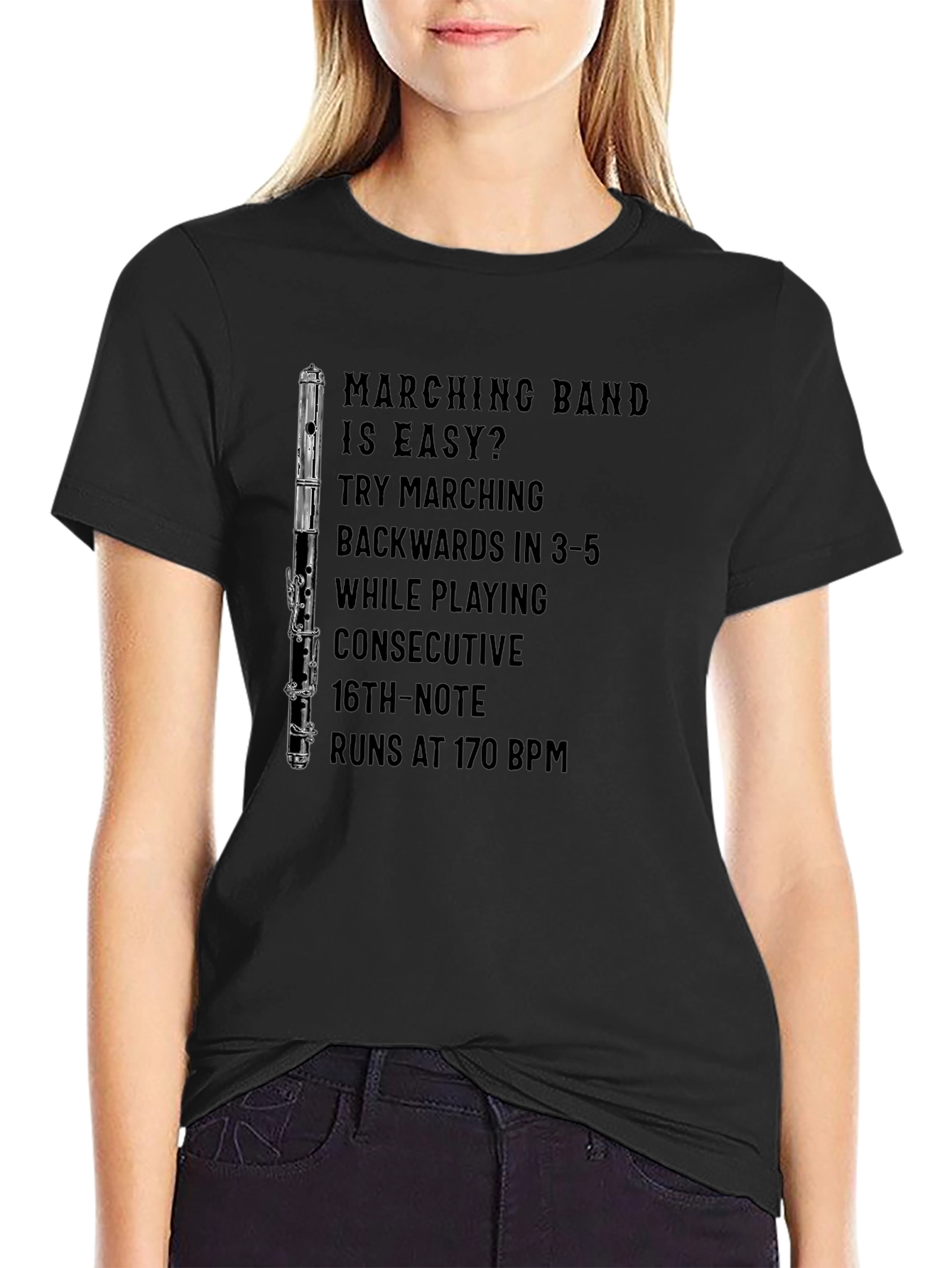 Marching Band Humor Tee - Flute Player Gift