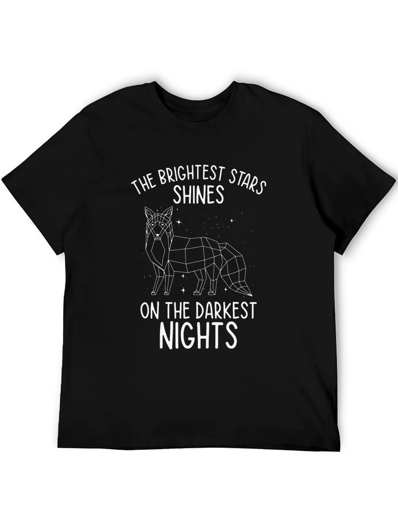 Brightest Stars Fox Graphic Tee - Black