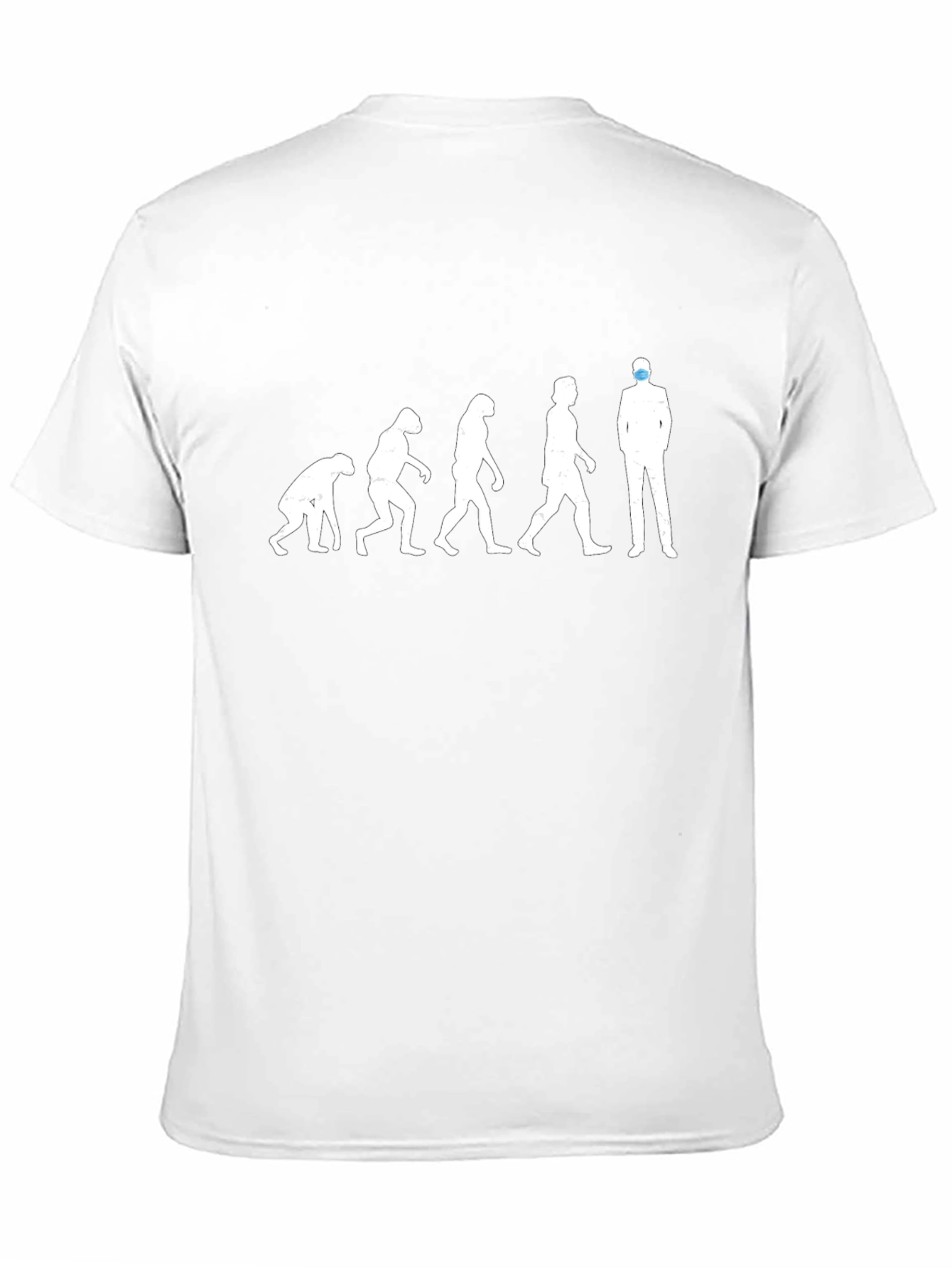 Evolution of Man T-Shirt - Masked Man