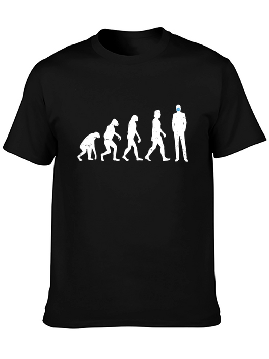 Evolution of Man T-Shirt - Masked Man
