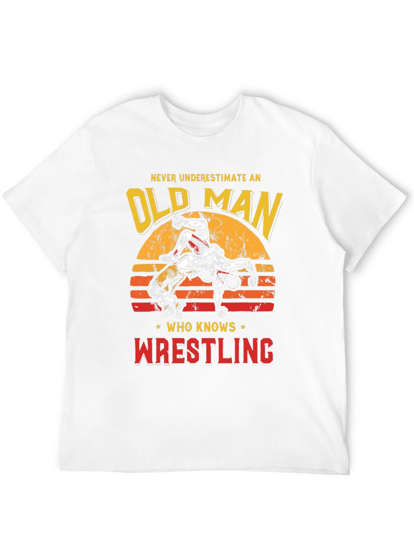Old Man Wrestling T-Shirt