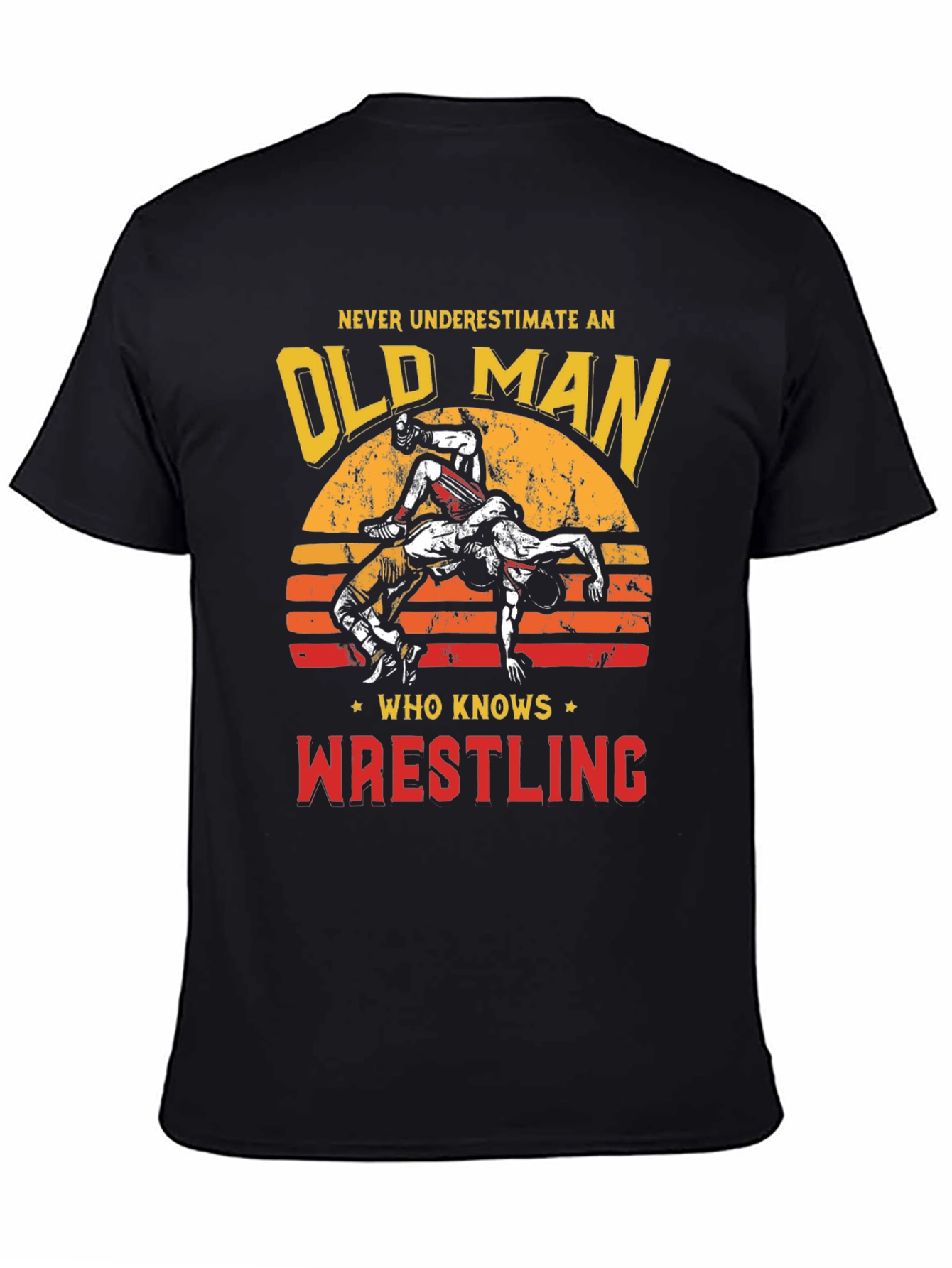 Old Man Wrestling T-Shirt