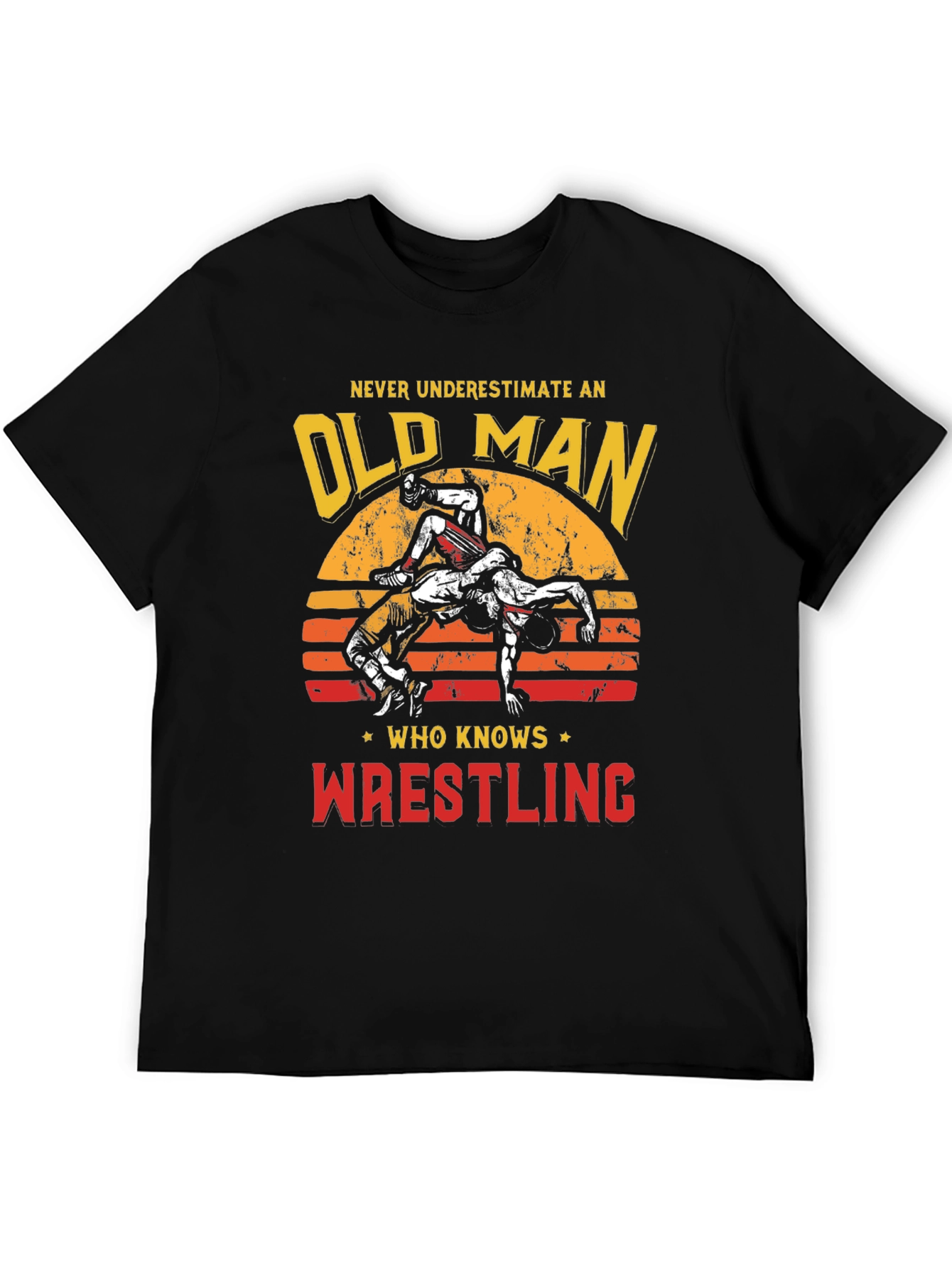 Old Man Wrestling T-Shirt