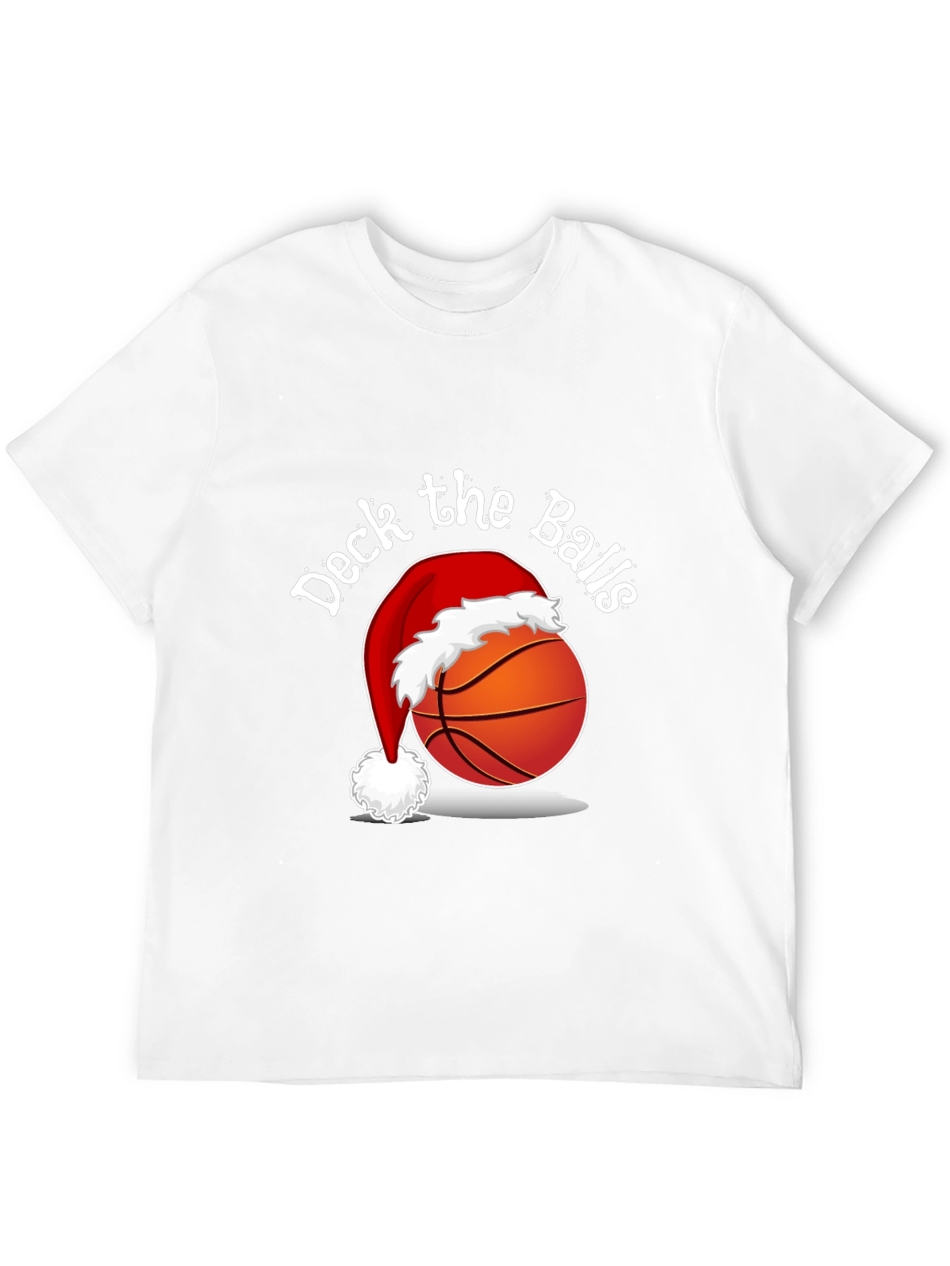 Deck the Balls T-Shirt - Holiday Basketball Tee