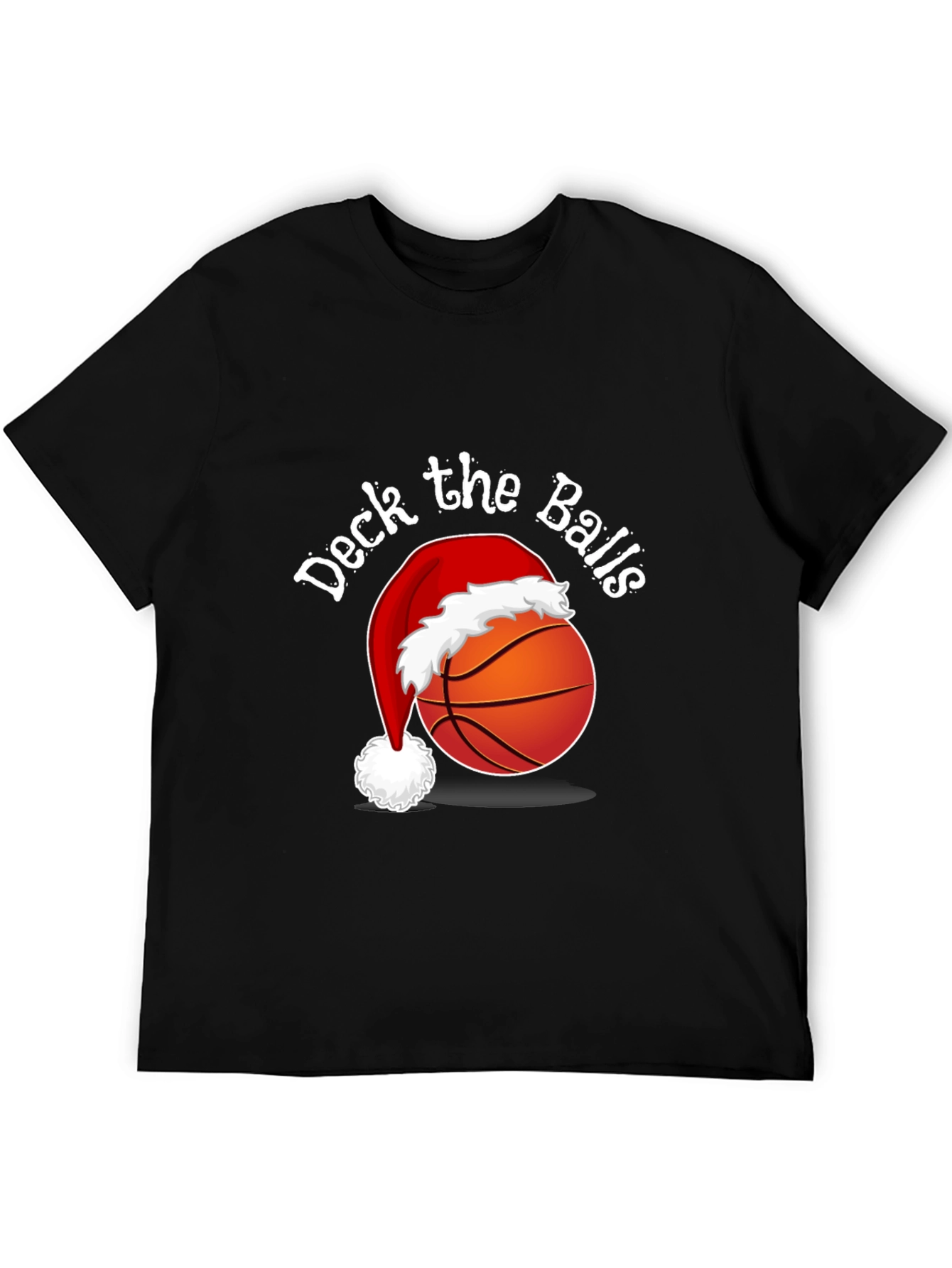 Deck the Balls T-Shirt - Holiday Basketball Tee