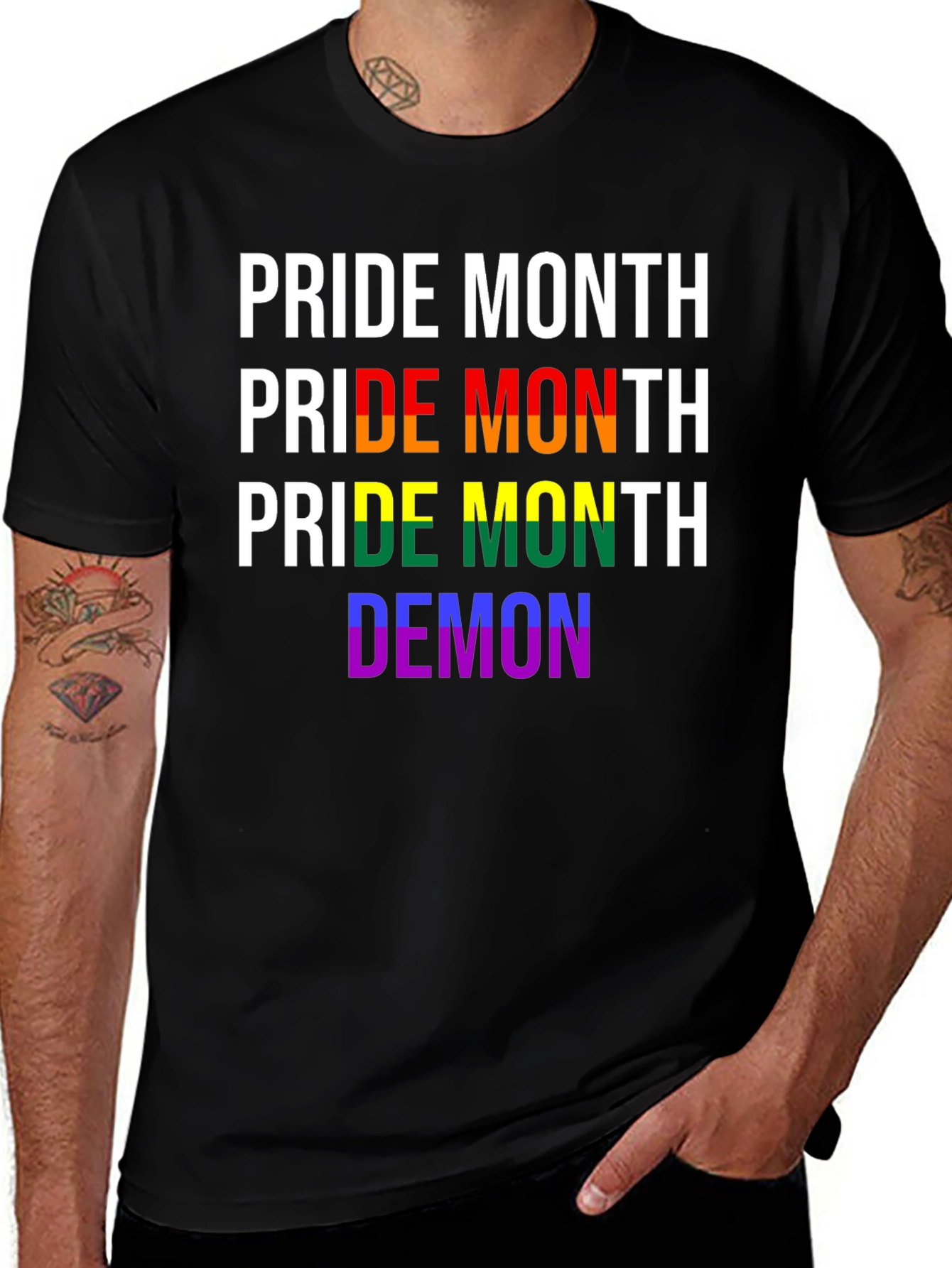 Pride Month Rainbow T-Shirt - LGBTQ+ Apparel