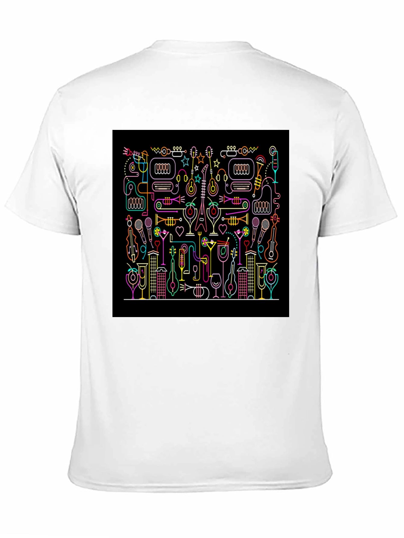 Musical Neon Black T-Shirt