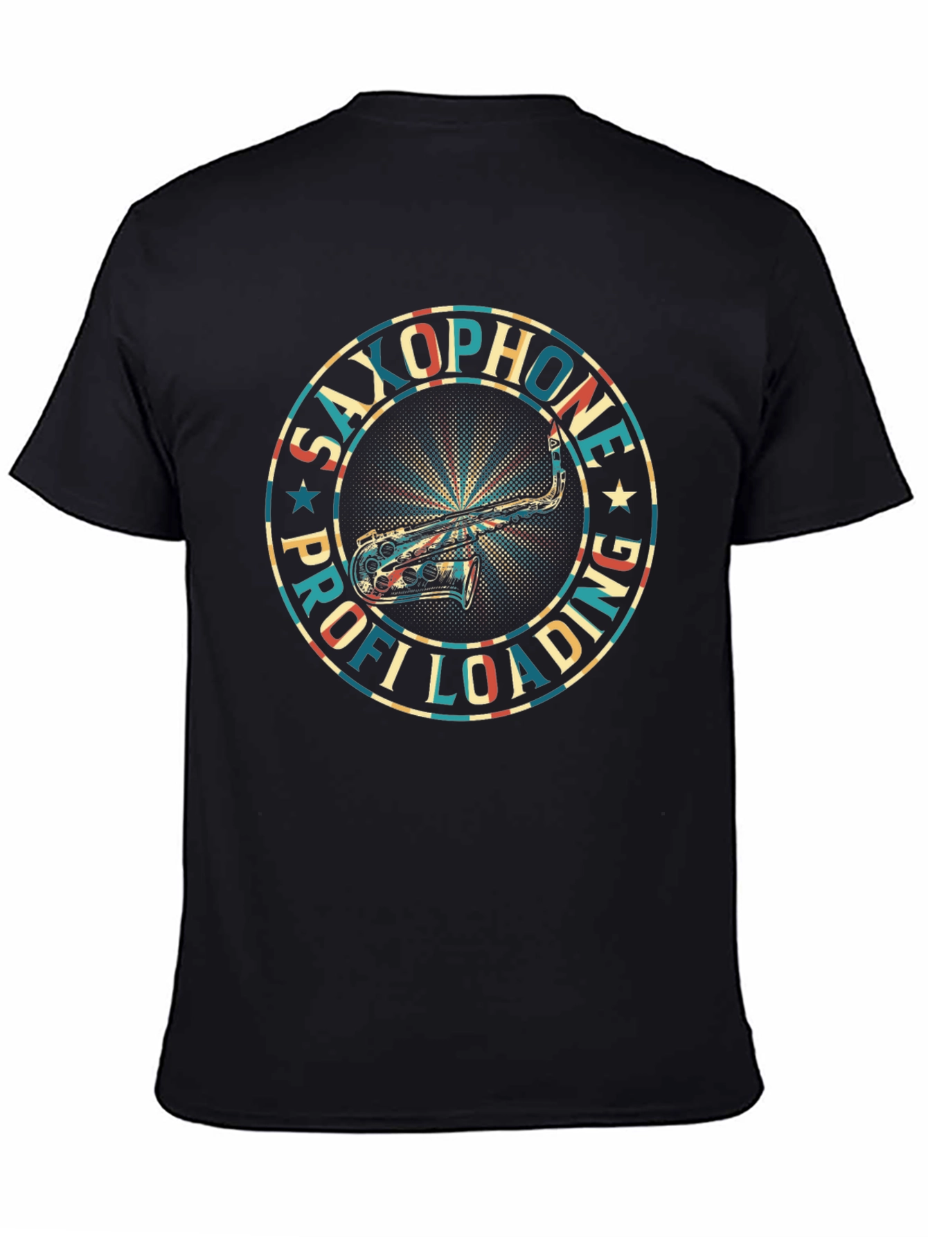 Saxophone Retro Graphic T-Shirt