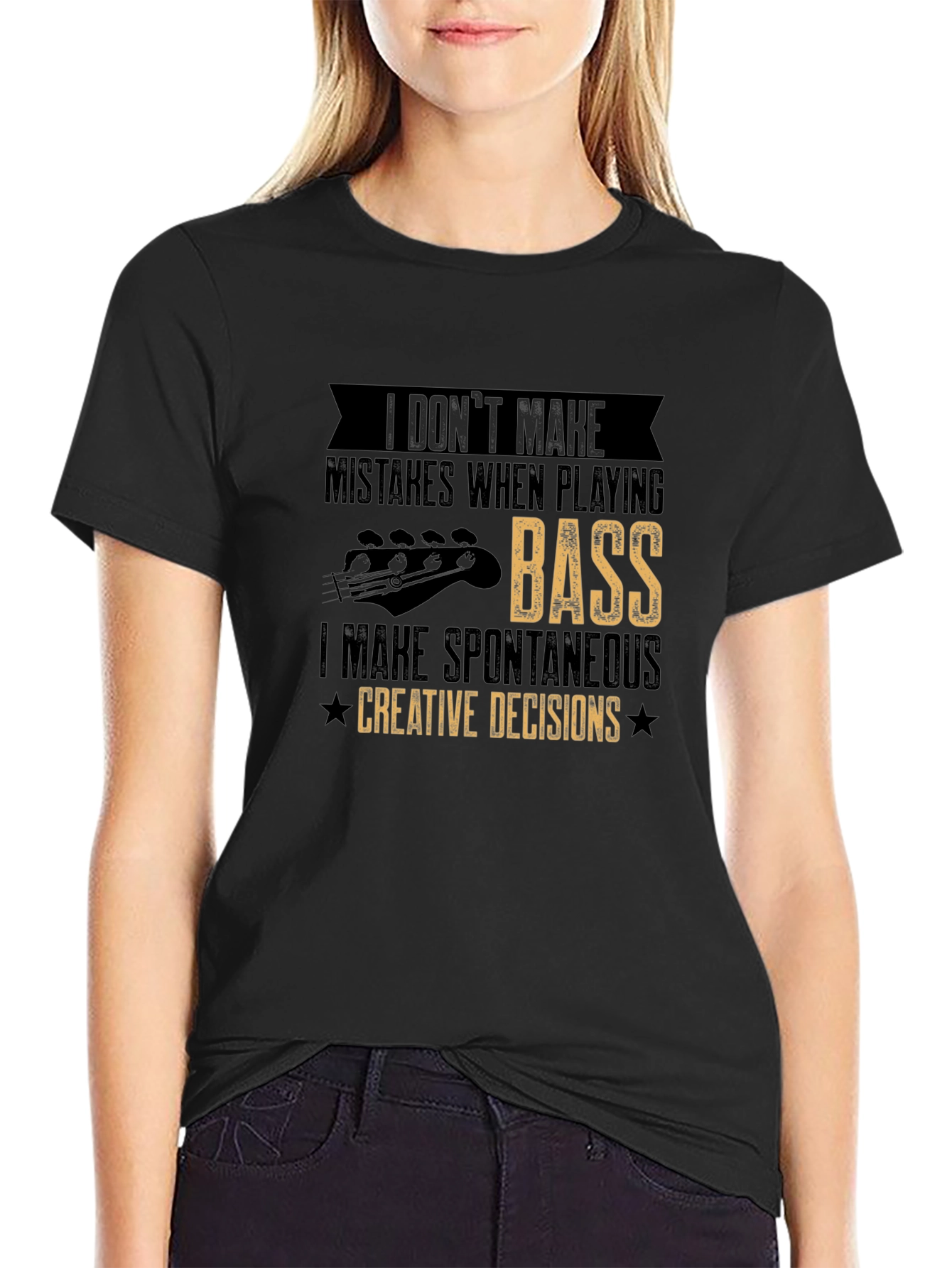 Bass Player Creative Decisions Graphic Tee