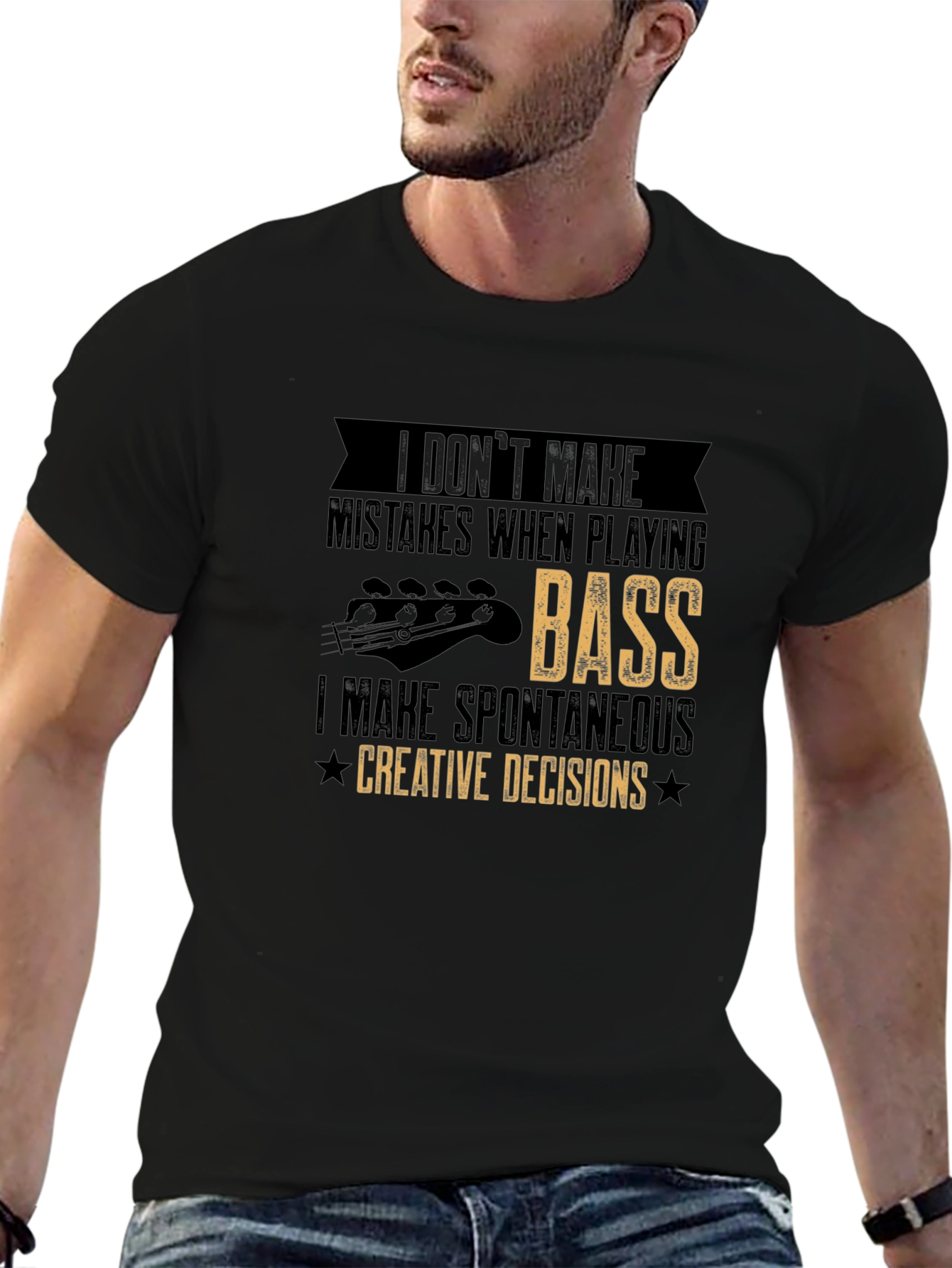 Bass Player Creative Decisions Graphic Tee