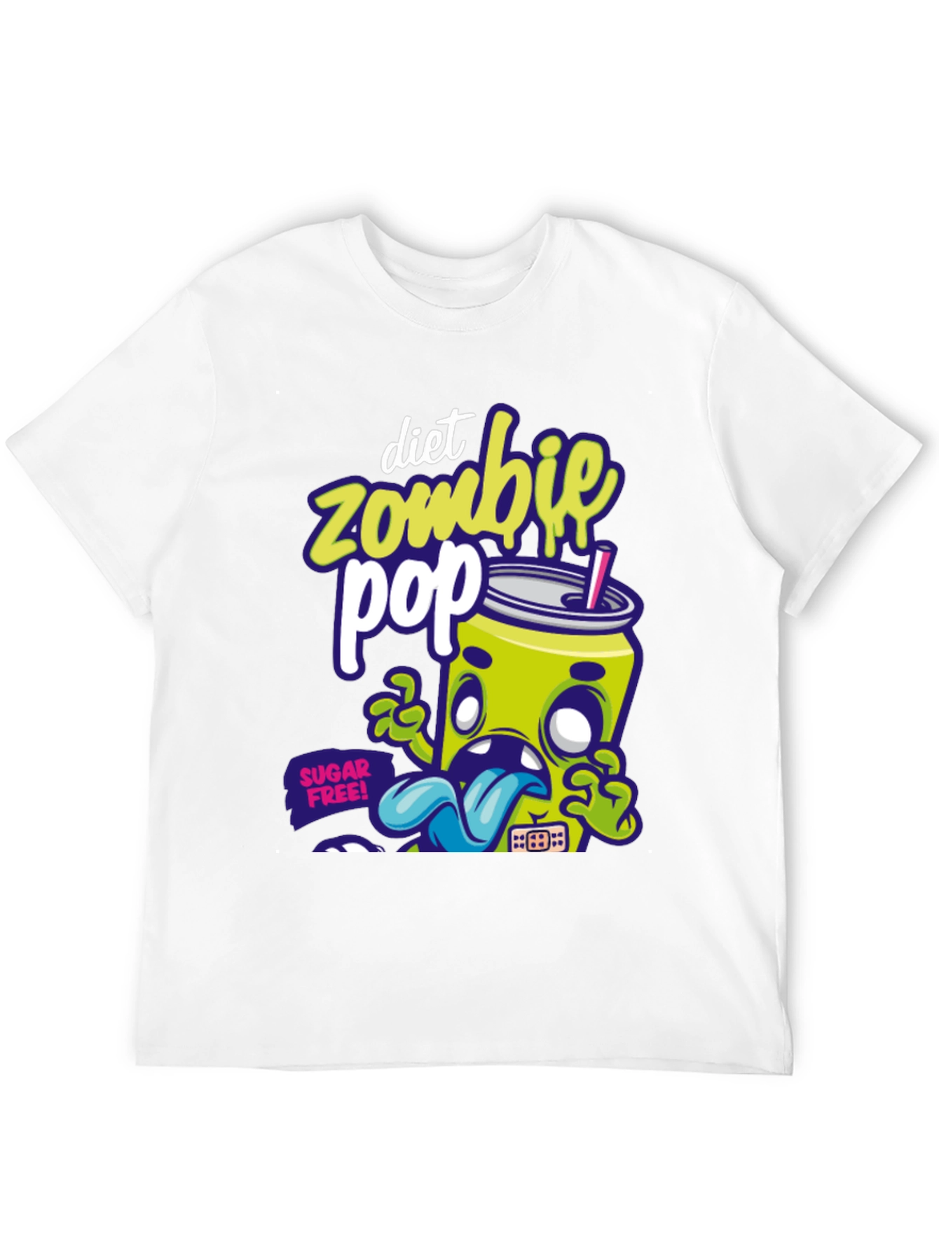 Diet Zombie Pop Graphic T-Shirt - Black