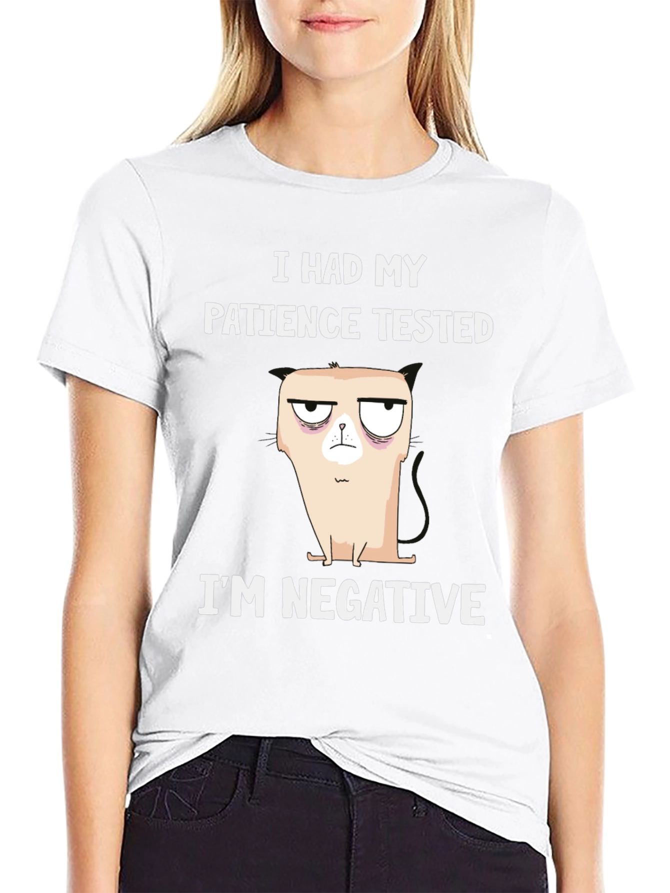 Humorous Patience Tested T-Shirt - Negative Attitude