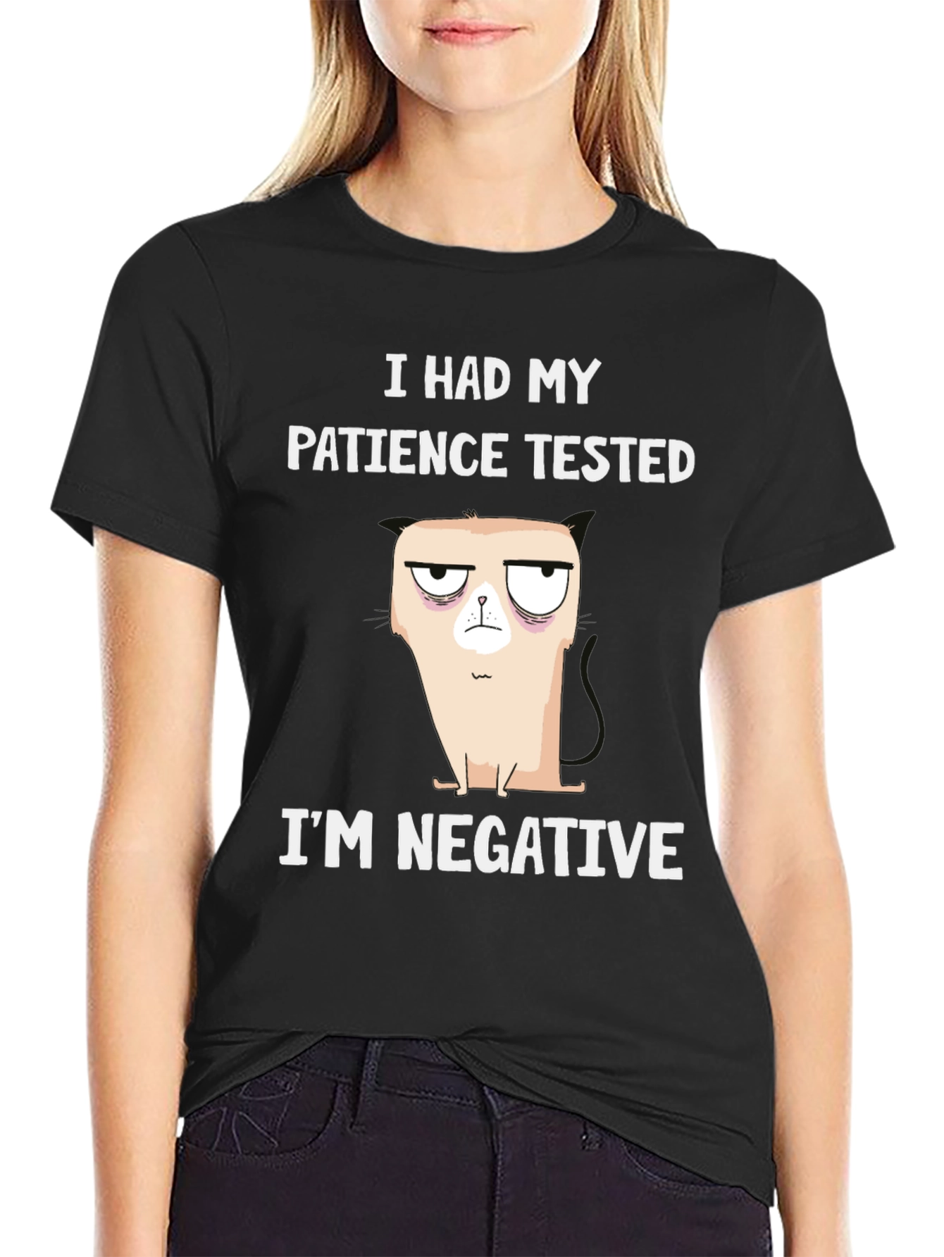 Humorous Patience Tested T-Shirt - Negative Attitude