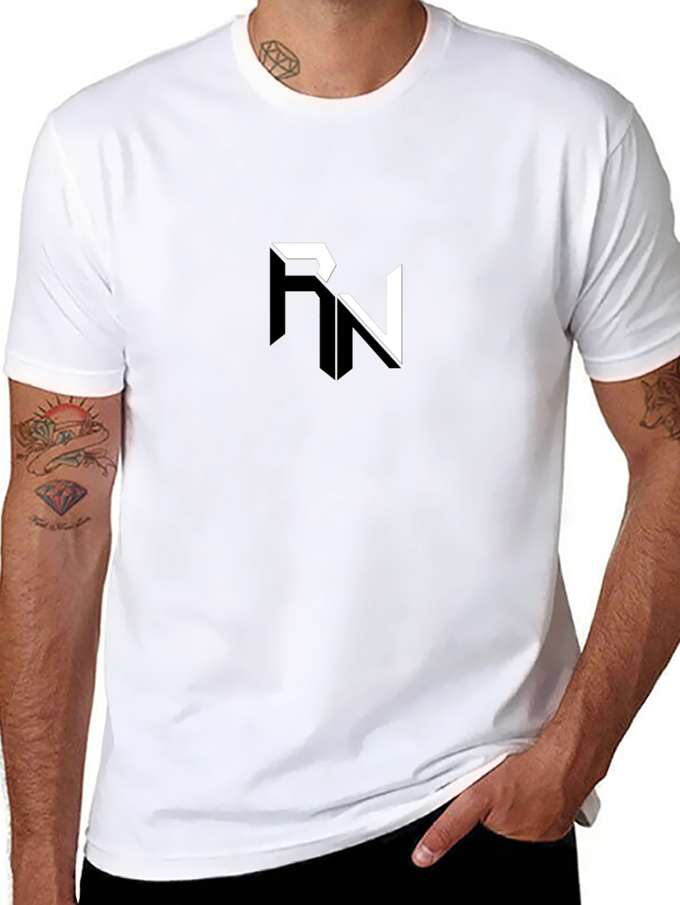 Modern RN Logo Black T-Shirt