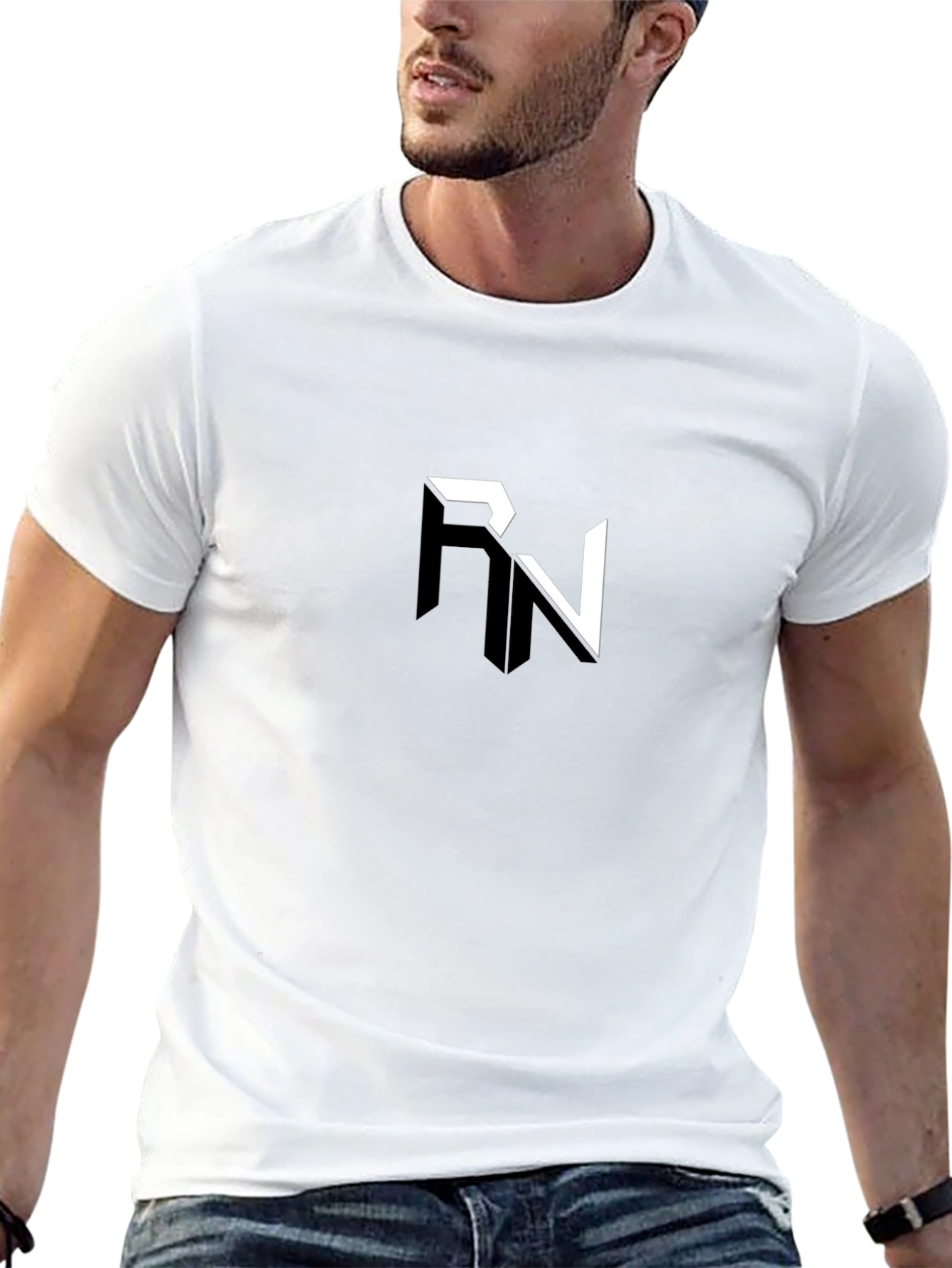 Modern RN Logo Black T-Shirt