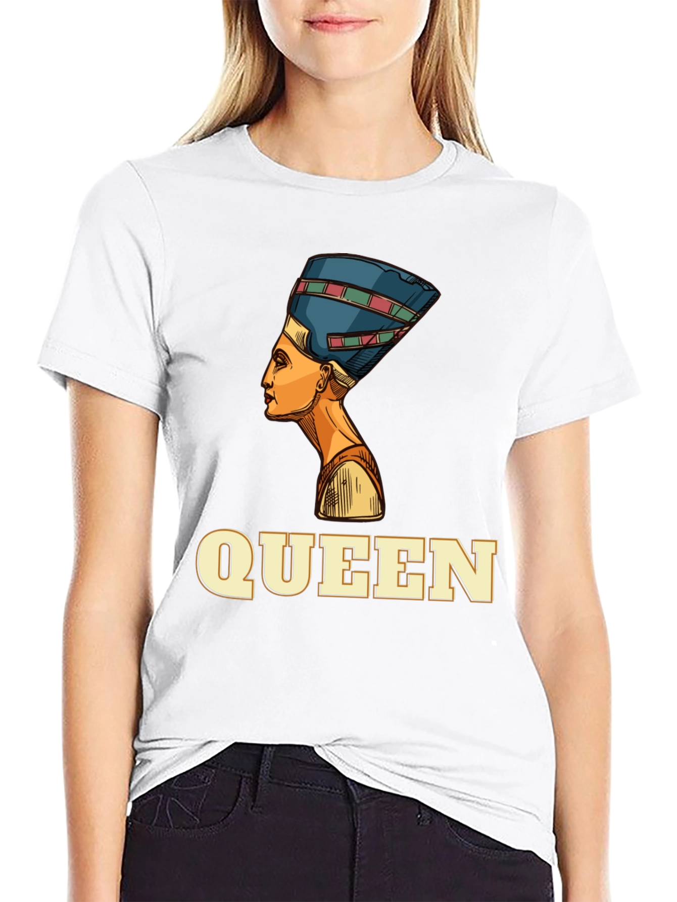 Egyptian Queen Graphic Black T-Shirt