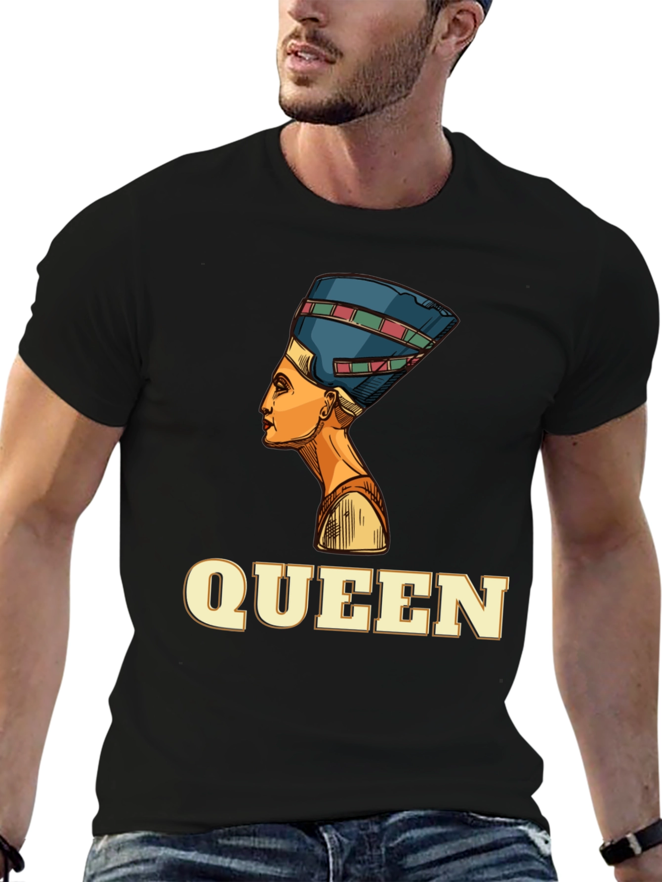 Egyptian Queen Graphic Black T-Shirt