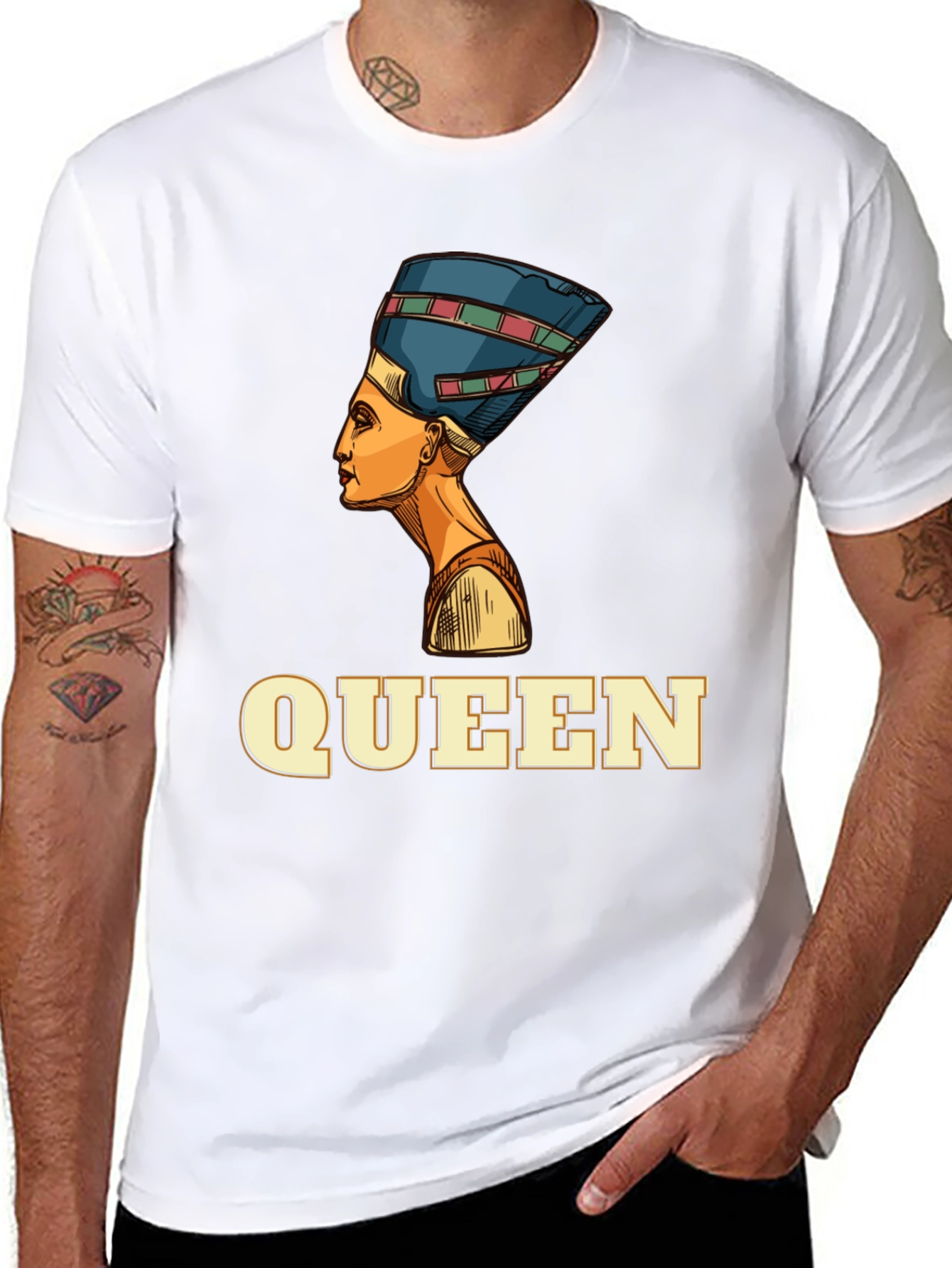 Egyptian Queen Graphic Black T-Shirt