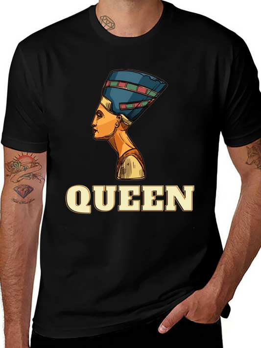 Egyptian Queen Graphic Black T-Shirt