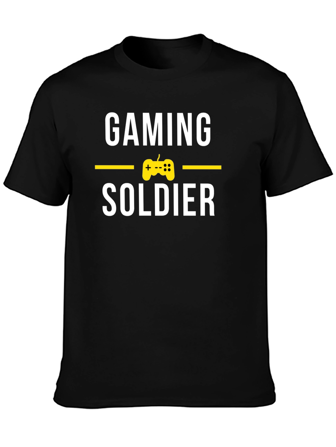 Gaming Soldier T-Shirt - Black Gamer Tee