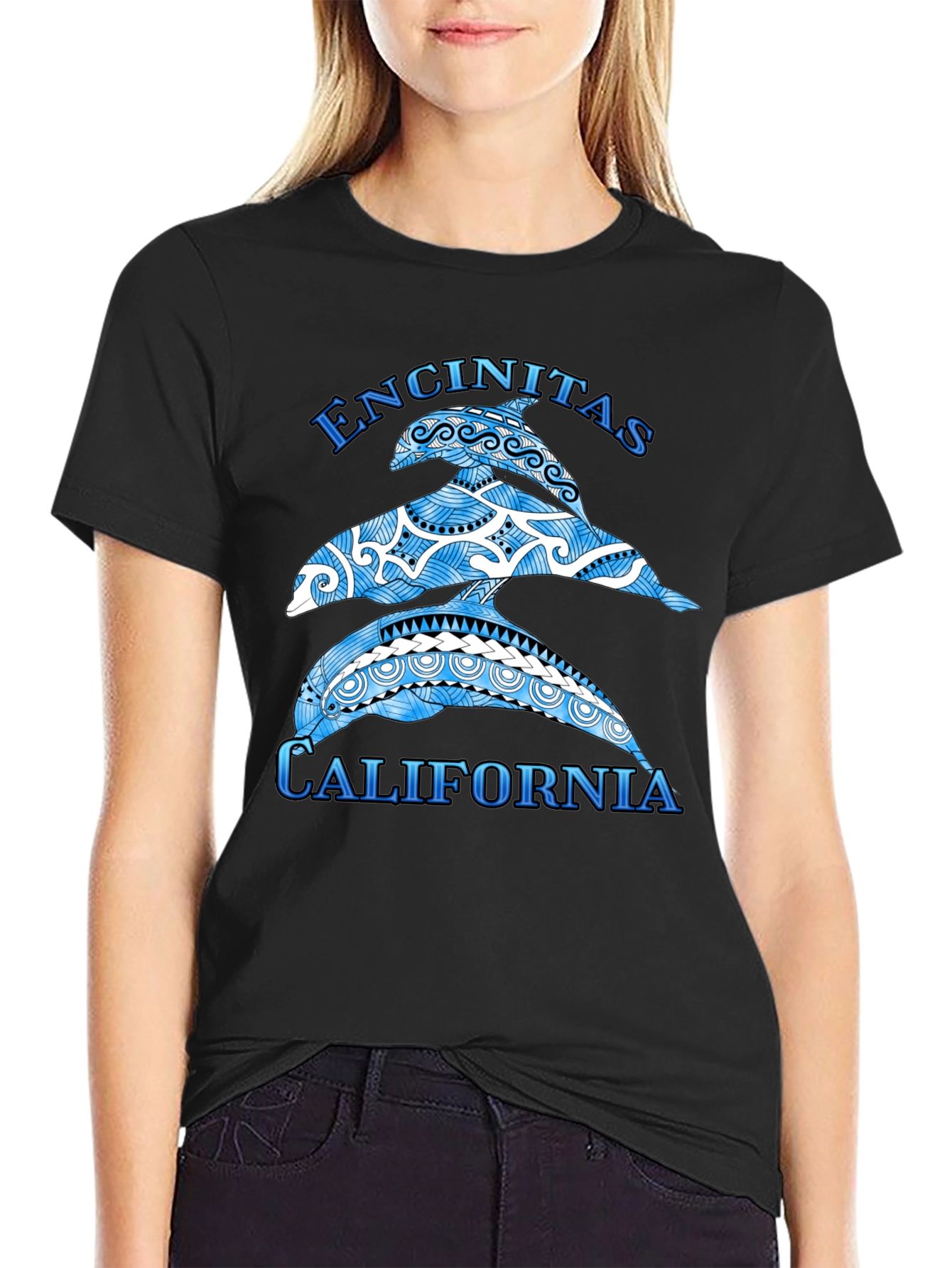 Encinitas California Dolphin T-Shirt