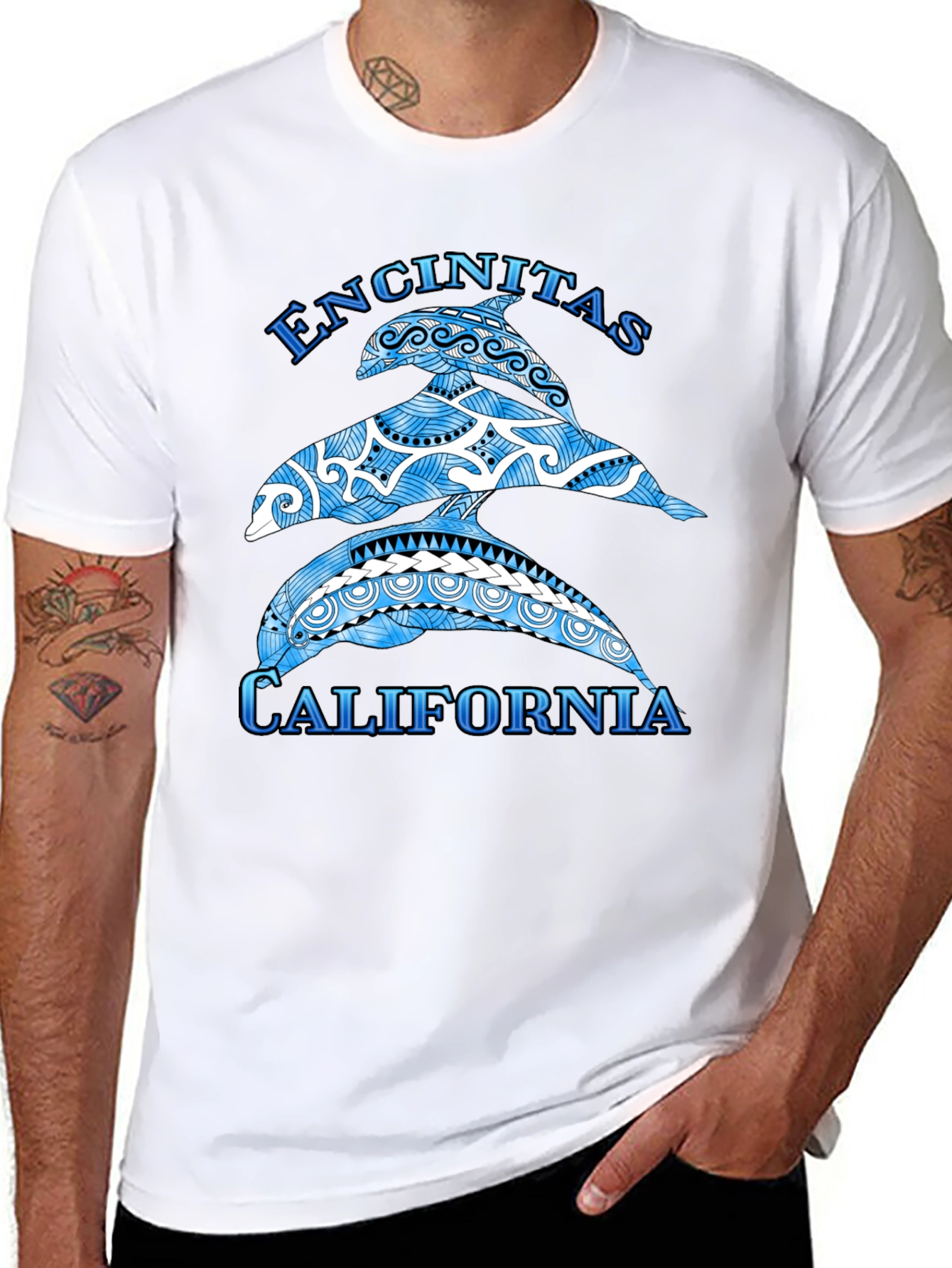 Encinitas California Dolphin T-Shirt