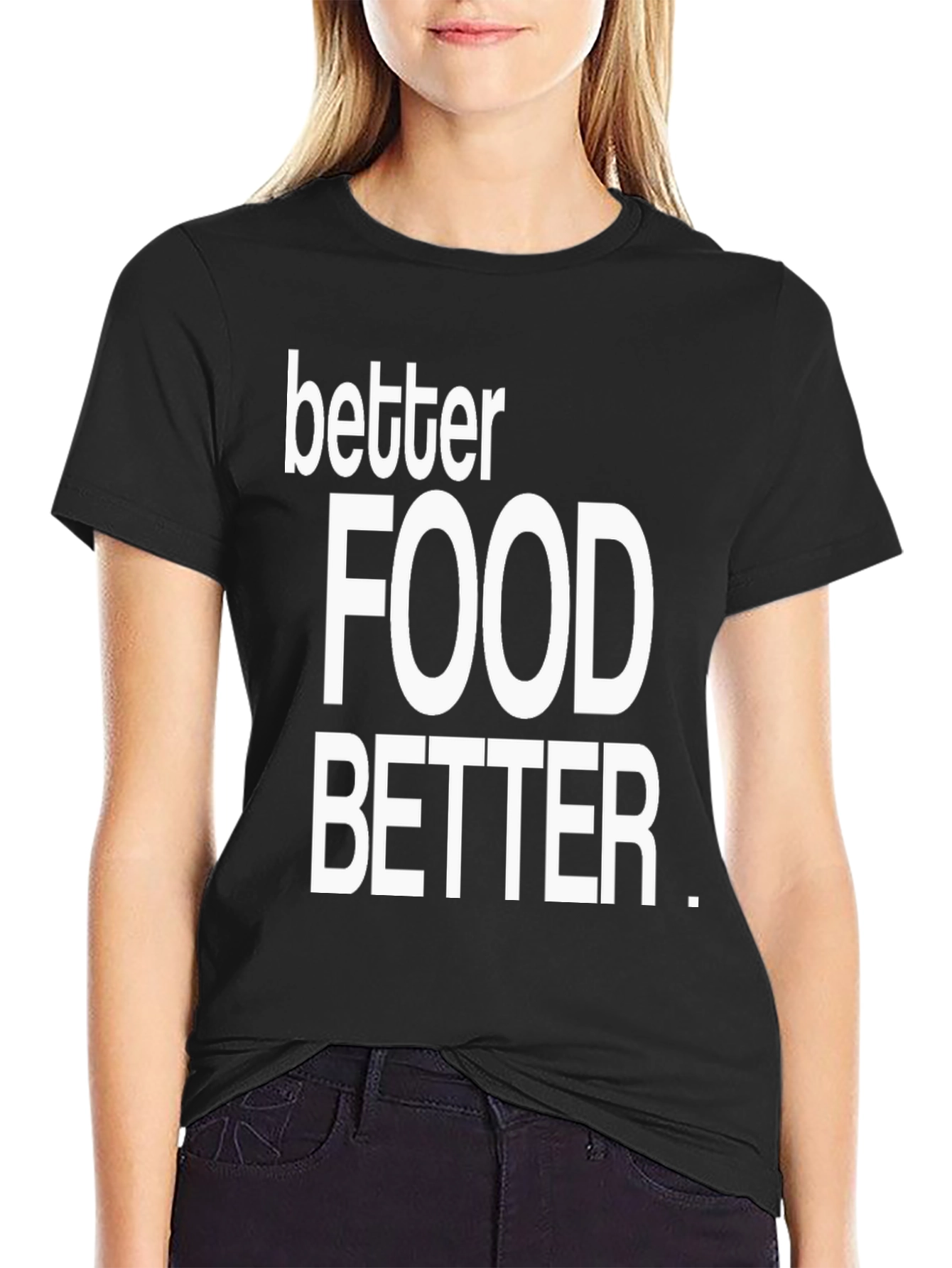 Better Food Better. Graphic Tee - Black Casual Shirt