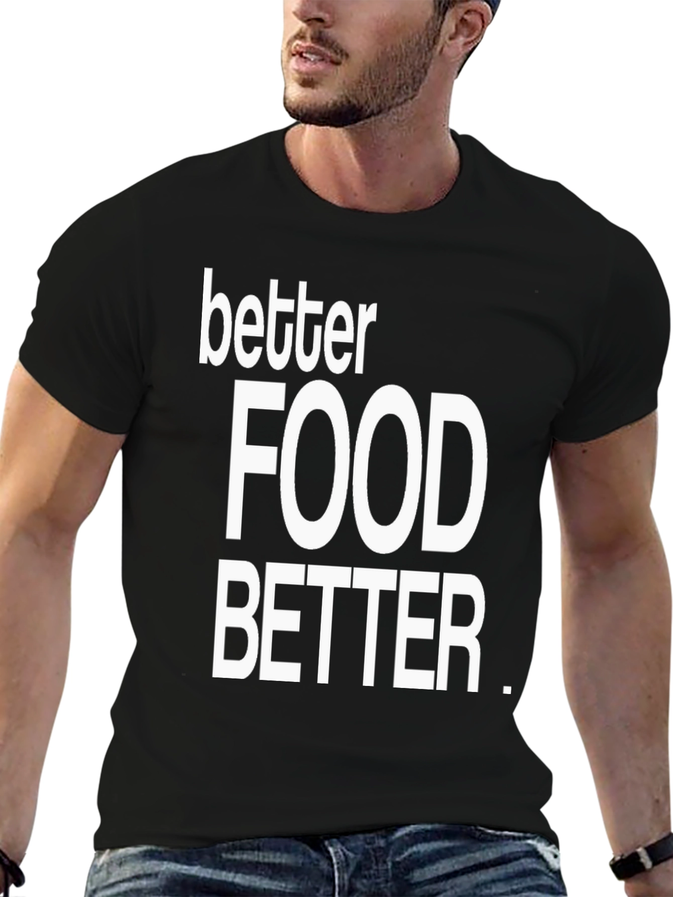 Better Food Better. Graphic Tee - Black Casual Shirt