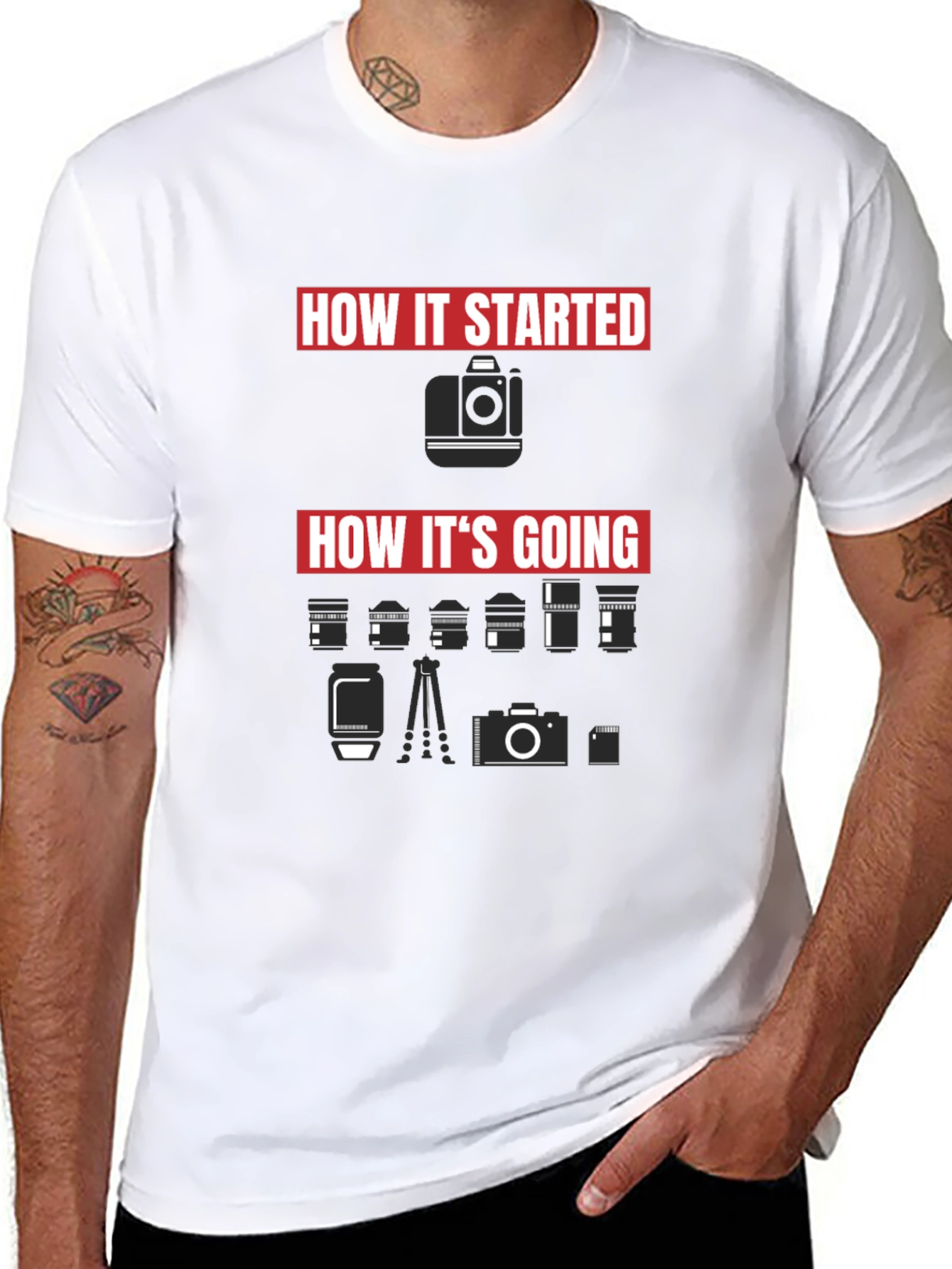 How It Started Camera T-Shirt
