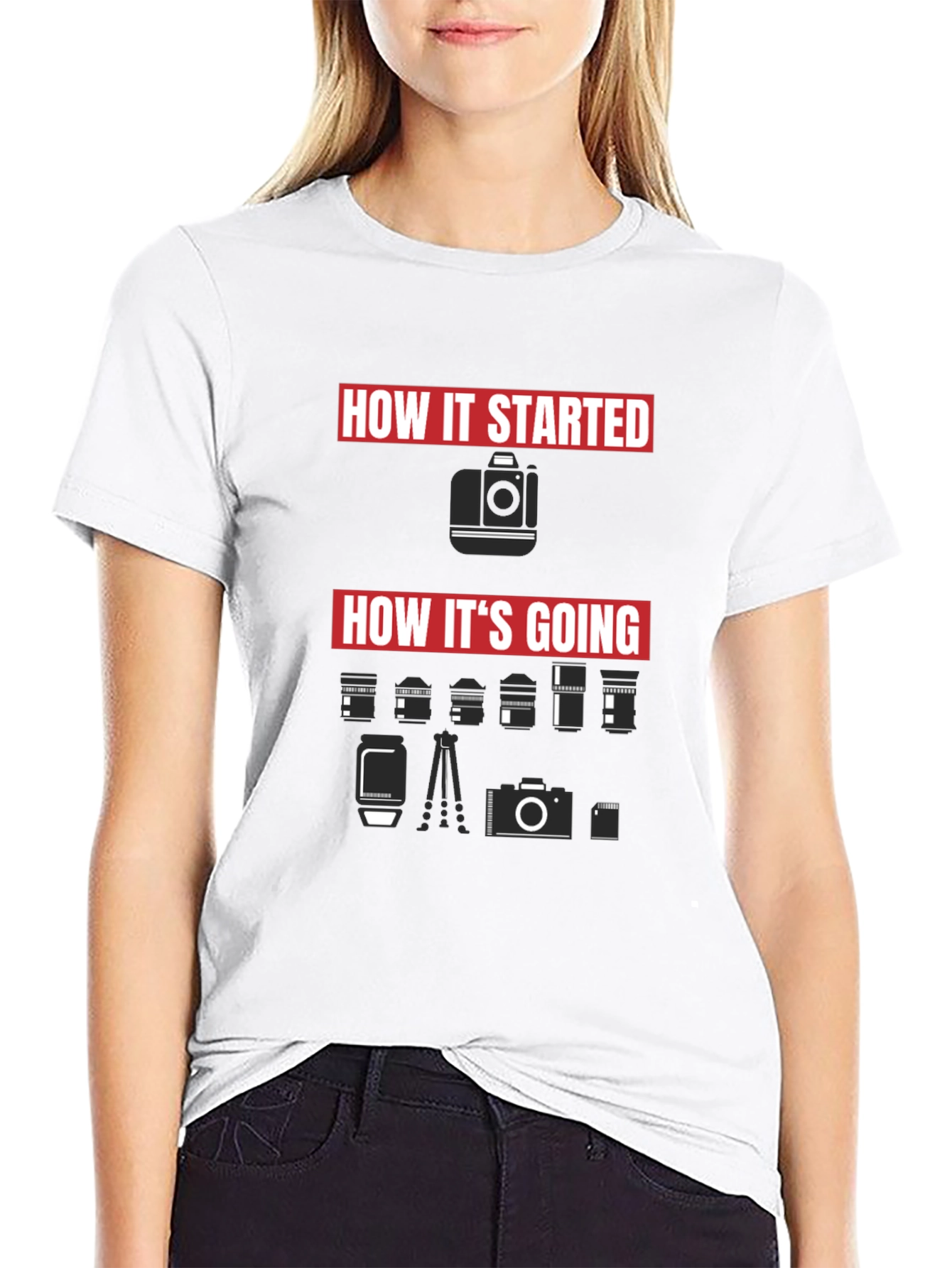 How It Started Camera T-Shirt